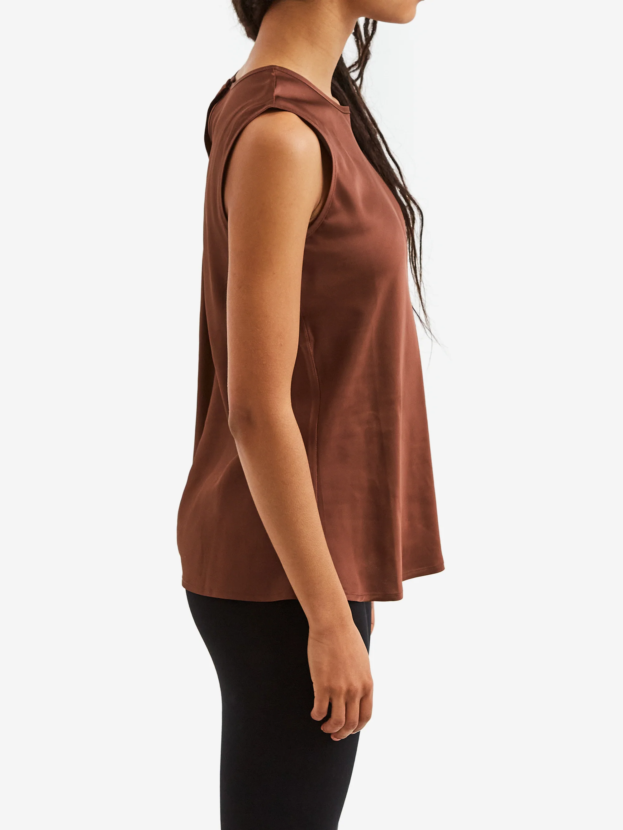 Baserange Dydine Tank Top - Dark Brown - Image 2