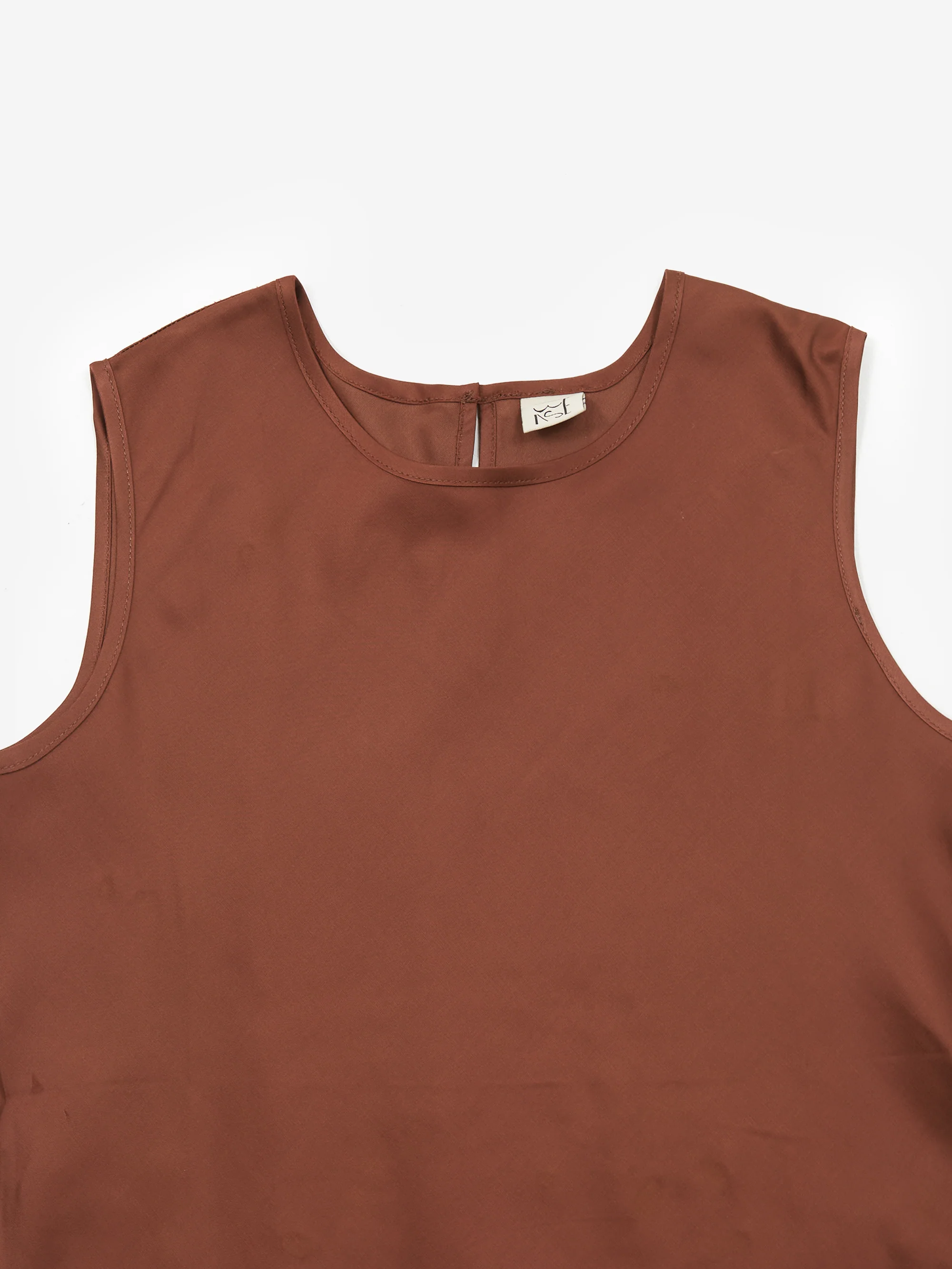 Baserange Dydine Tank Top - Dark Brown - Image 5