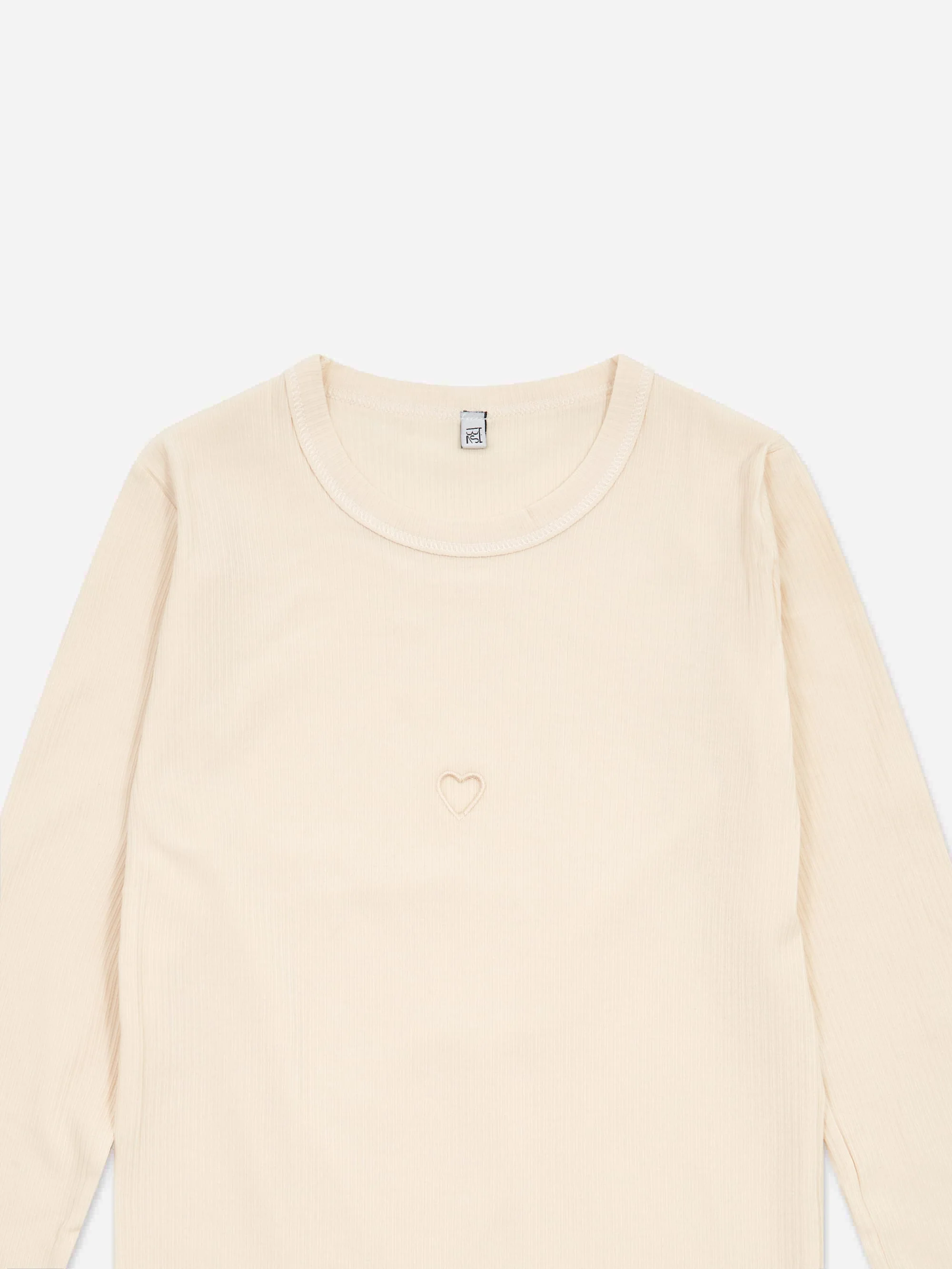 Baserange Heart Longsleeve Tee - Undyed - Image 6