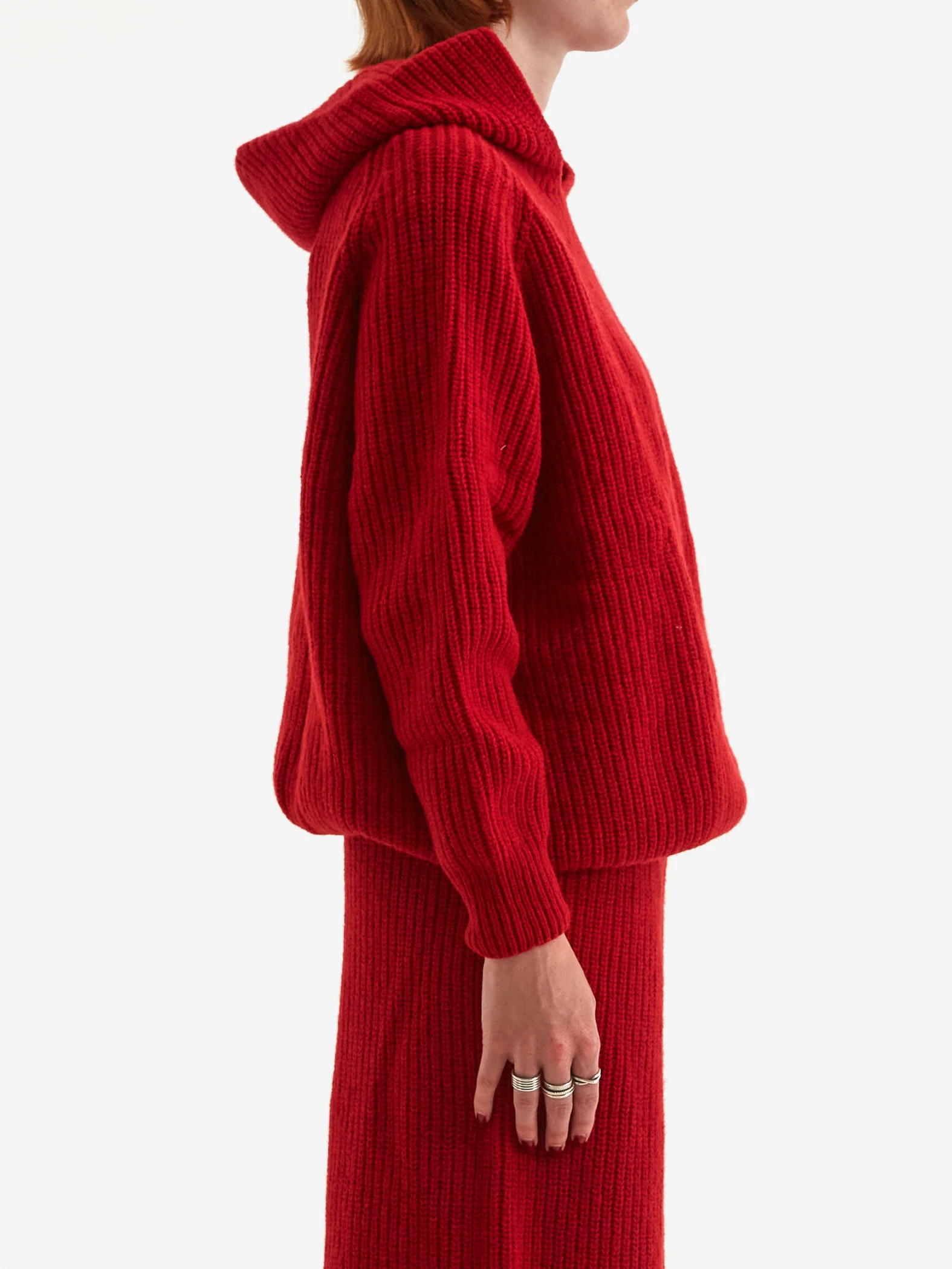Baserange Mea Hoodie - Red - Image 2