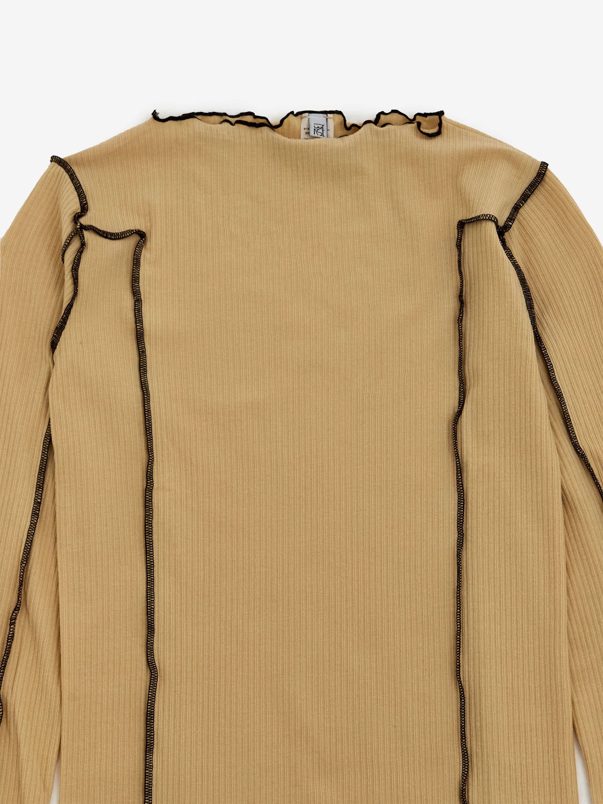 Baserange Omato Long Sleeve Tee - Hen Yellow - Image 5