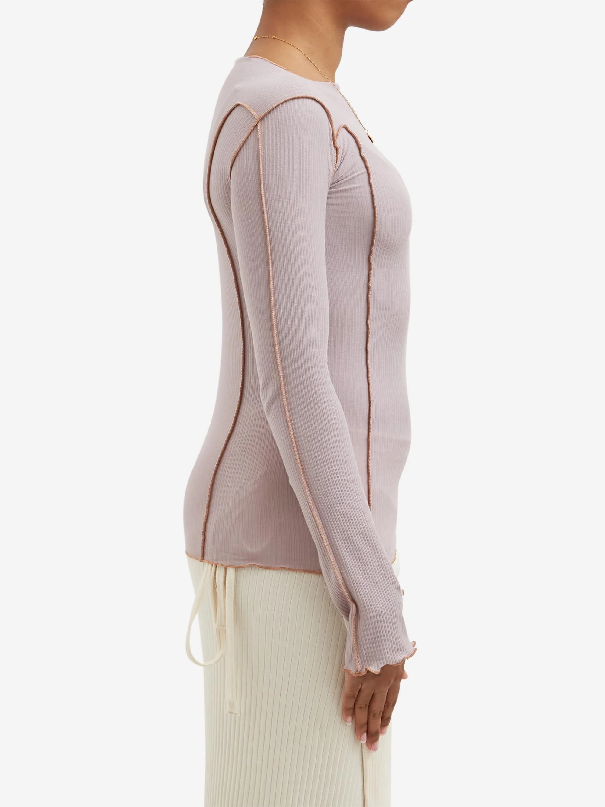 Baserange Omato Longsleeve Tee - Verbe Purple - Image 2