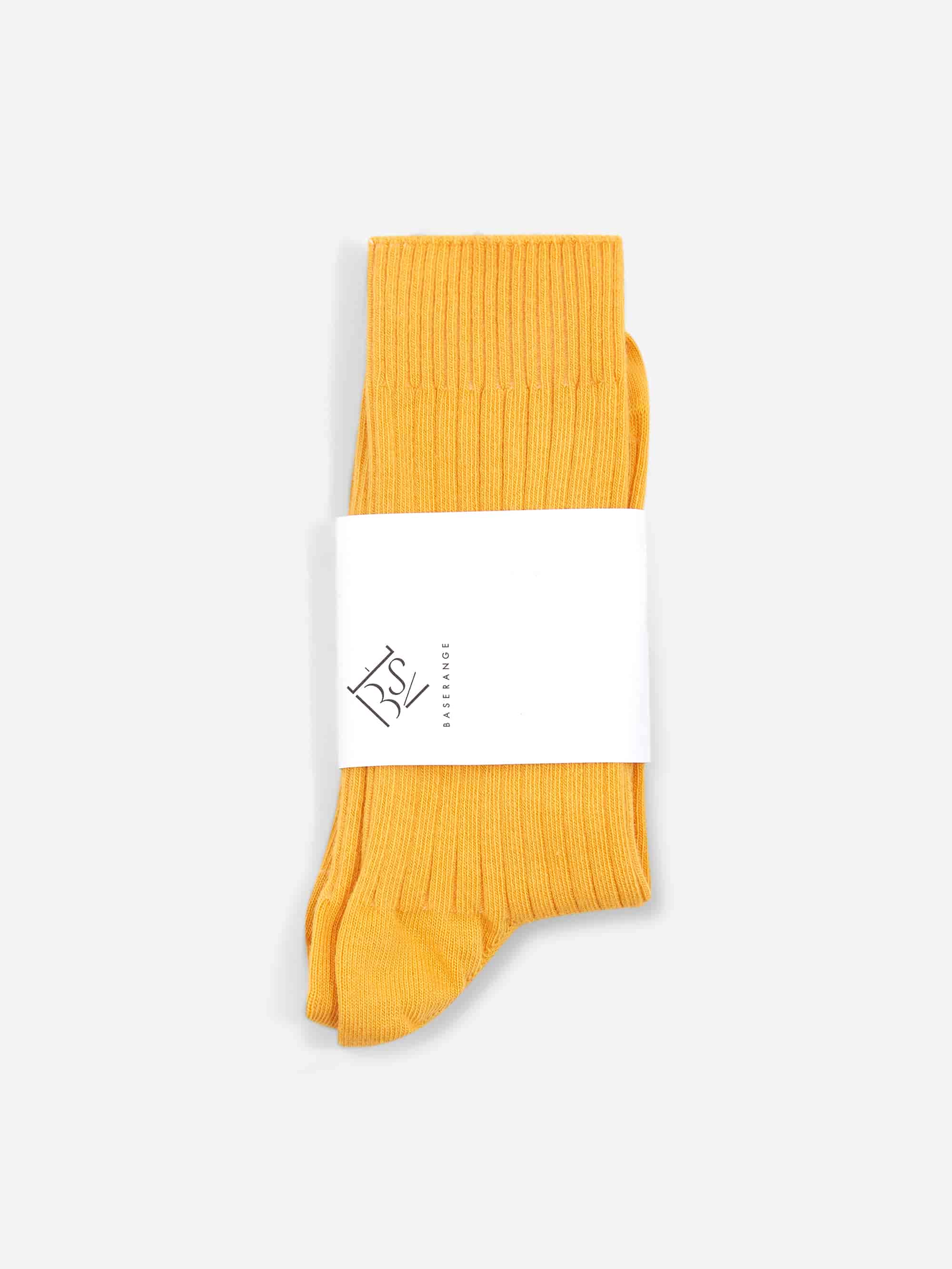 Baserange Rib Over Ankle Socks - Dacty Yellow - Image 2