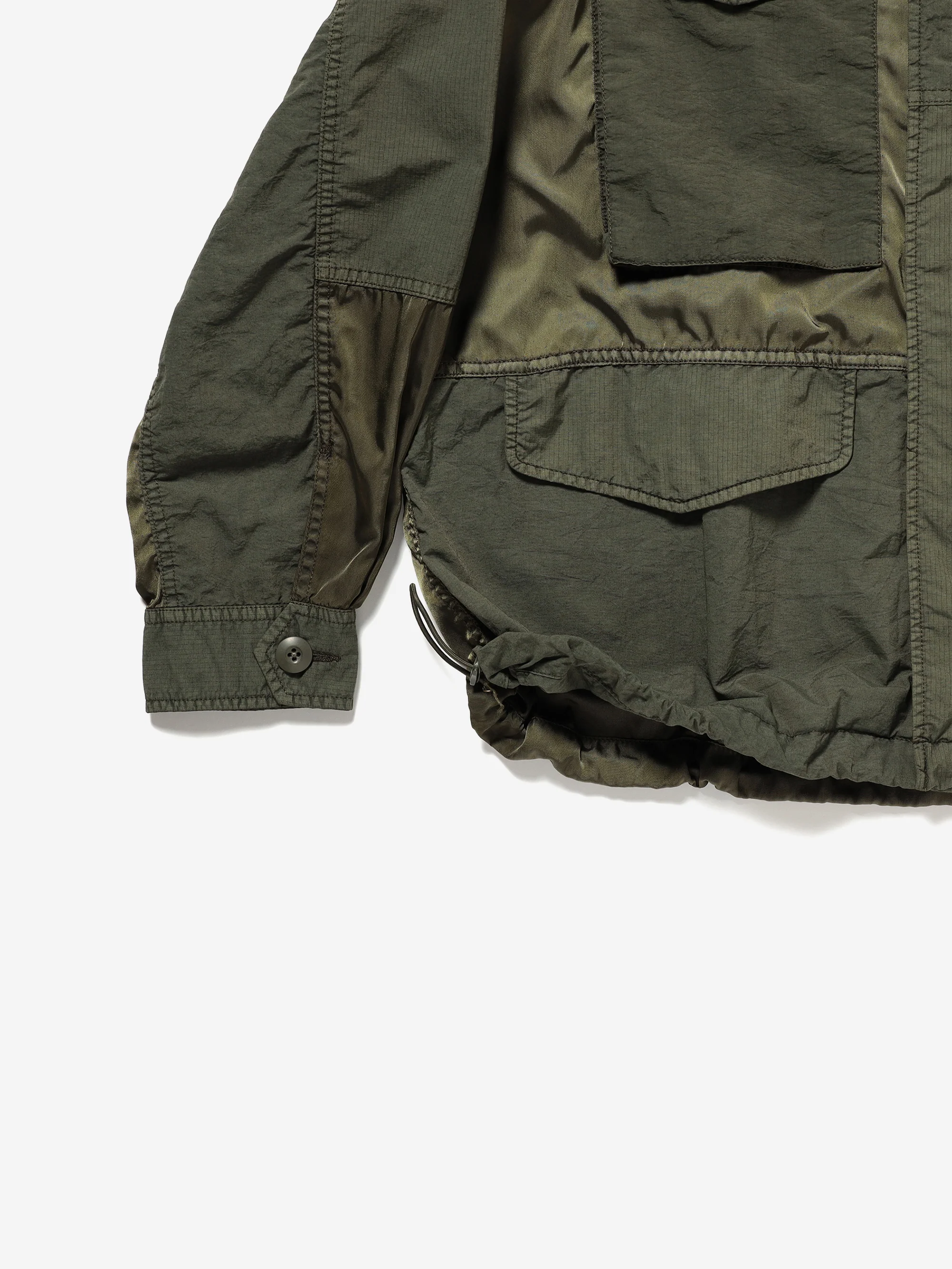 Beams 3 Fabric G/D M65 Jacket - Olive - Image 4