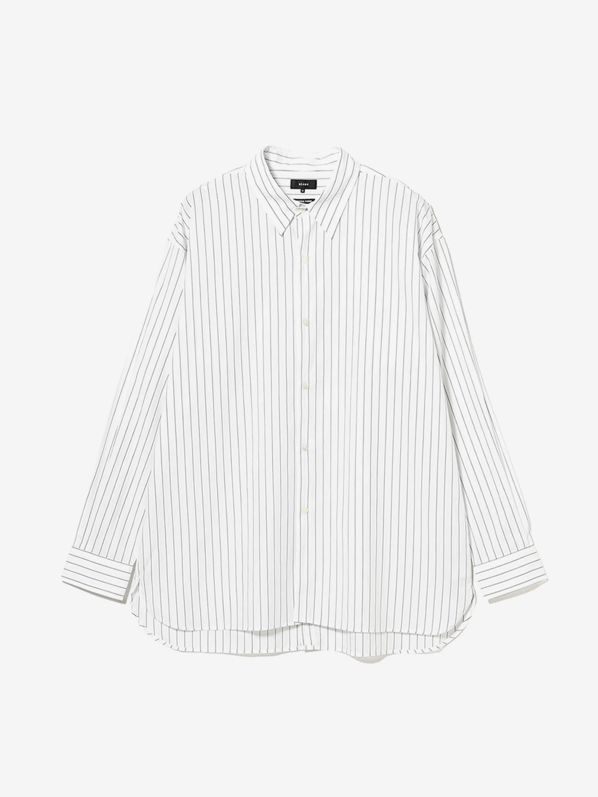 Beams Back Button Shirt - White