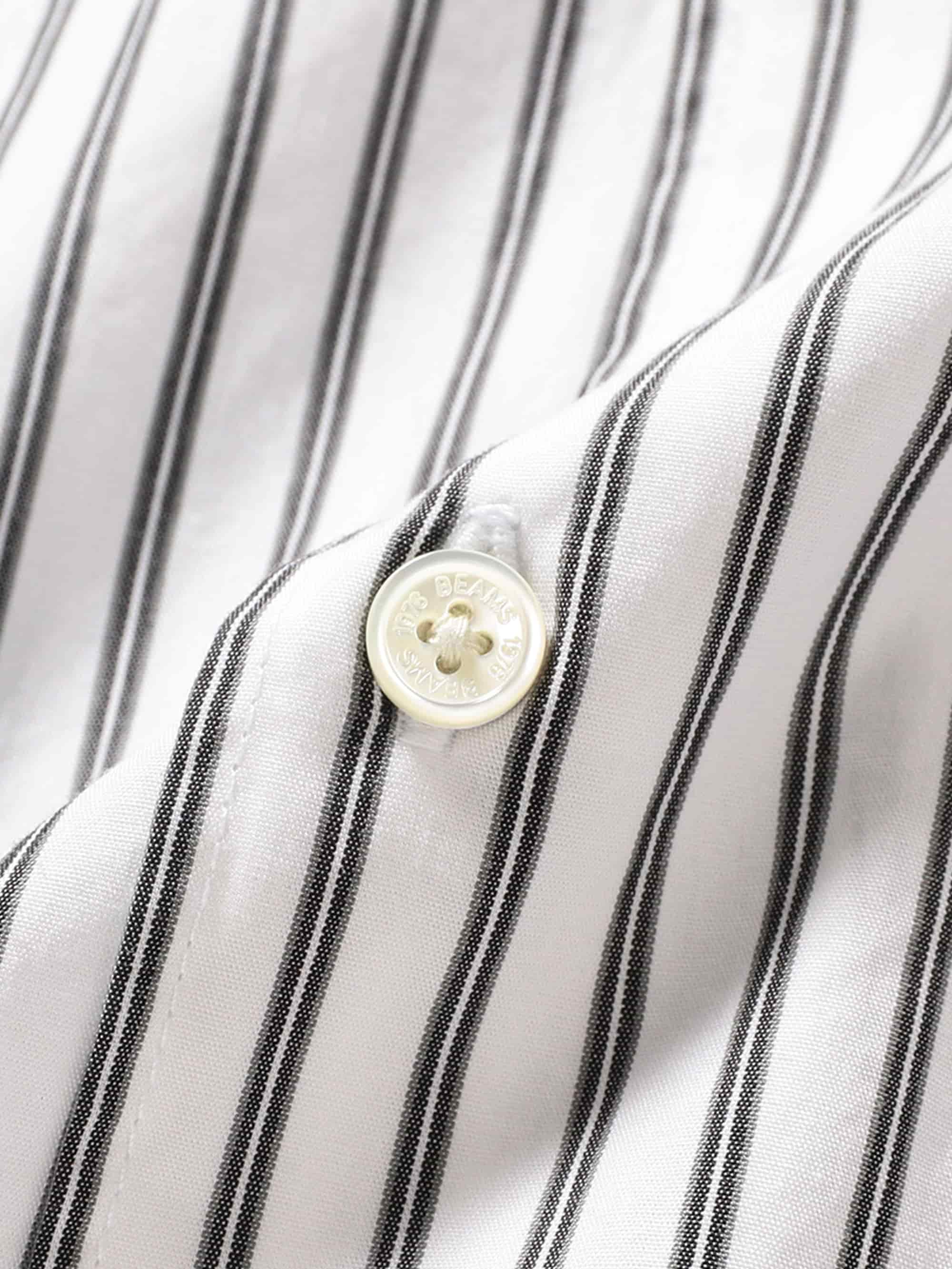 Beams Back Zip Shirts - White - Image 3
