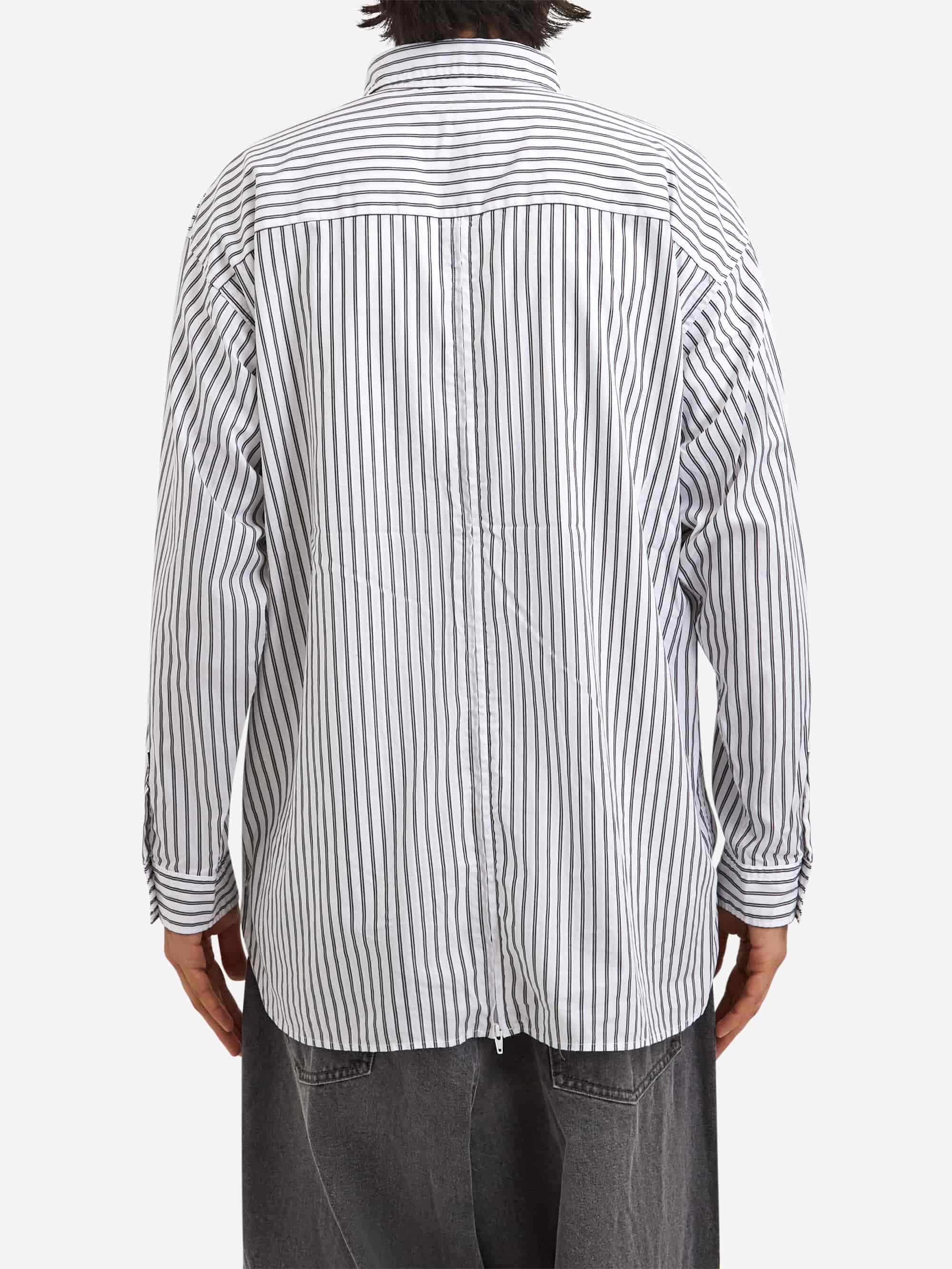 Beams Back Zip Shirts - White - Image 5