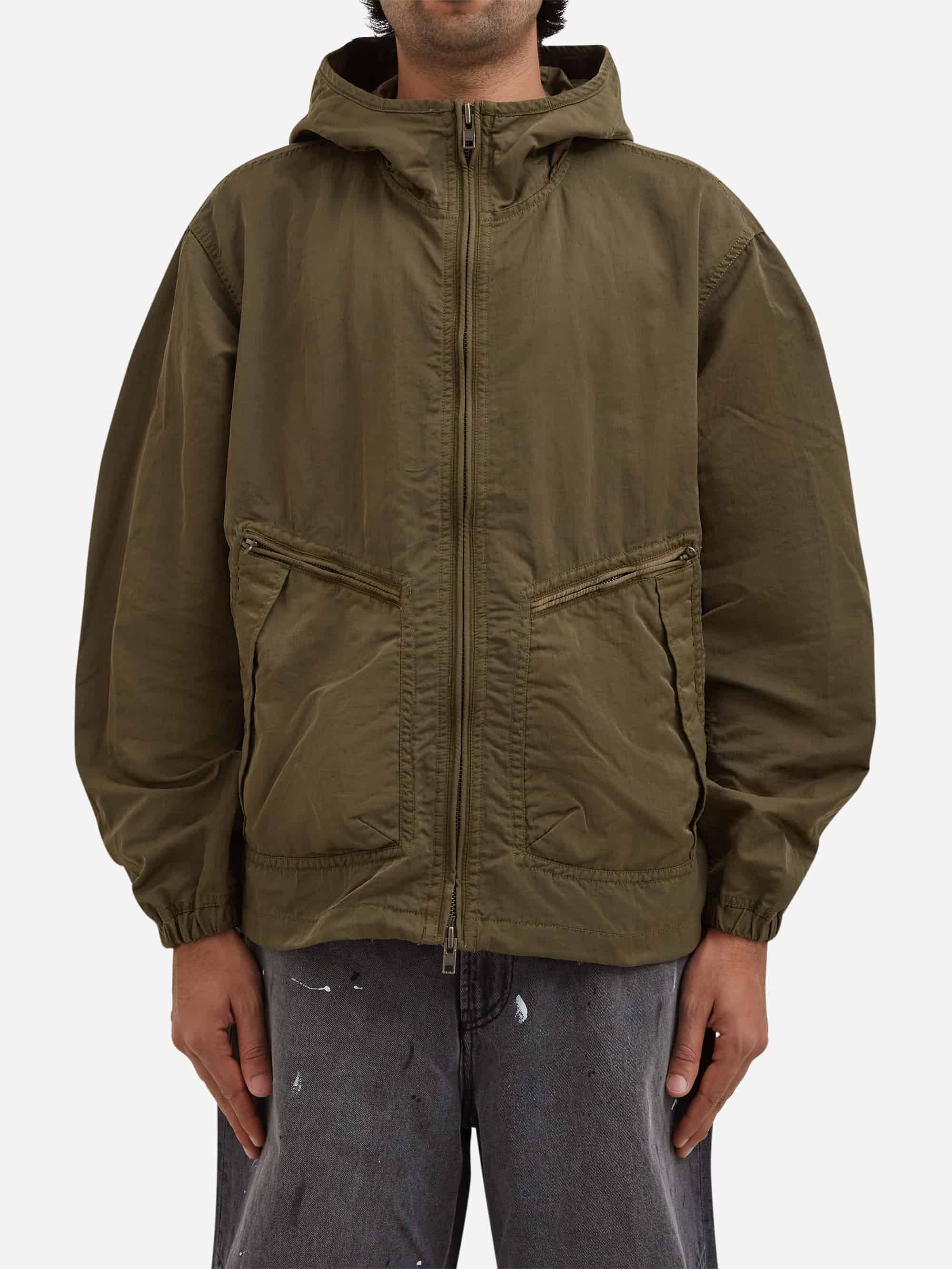 Beams BDG Dye Hood Jacket - Olive