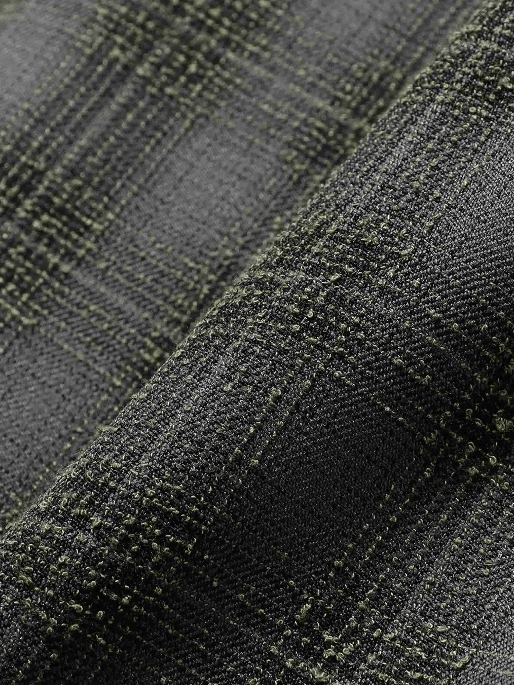 Beams Boucle Check Pant - Charcoal - Image 3