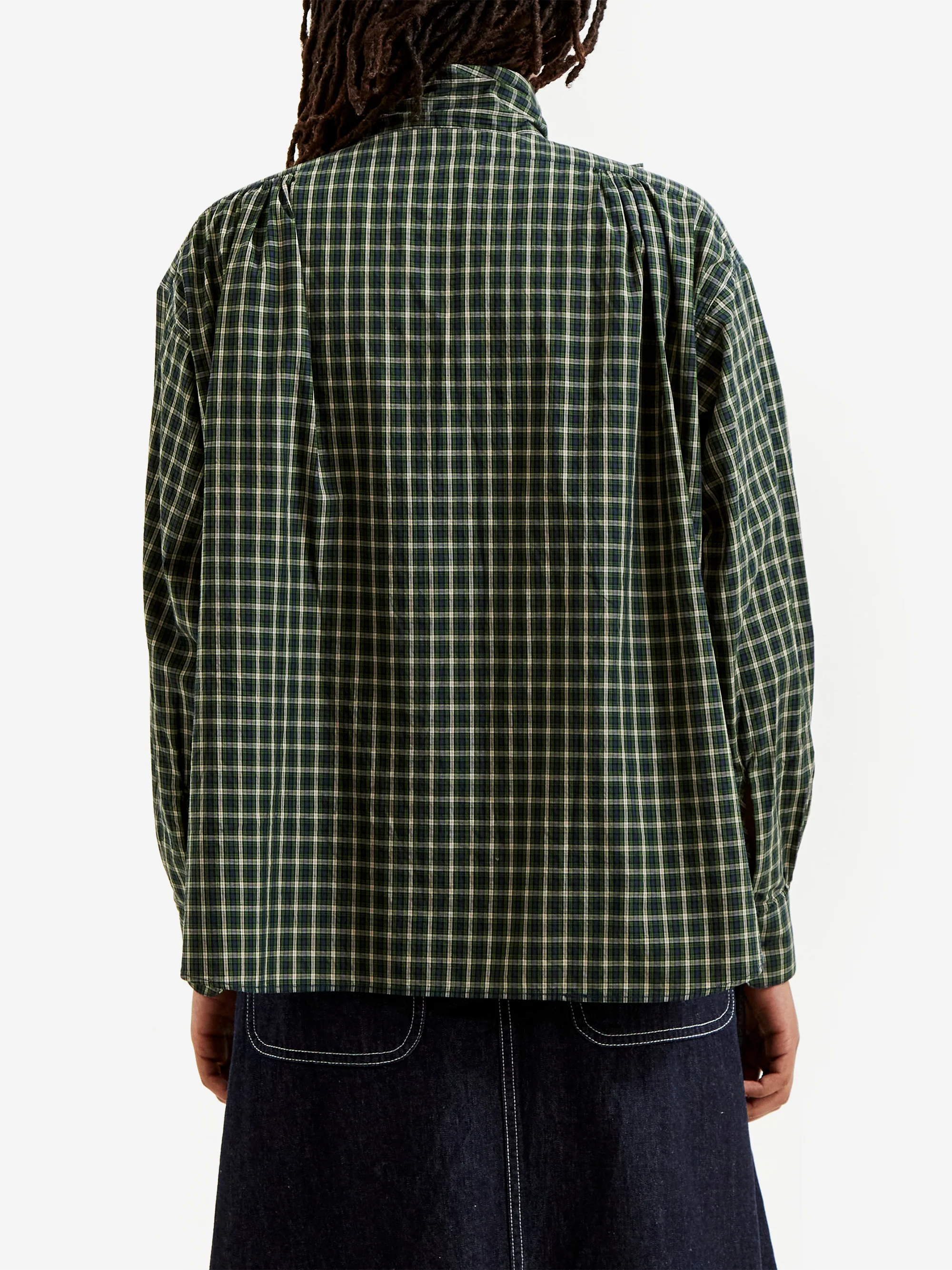 Beams Boy Ascot Tie Shirt - Green - Image 4