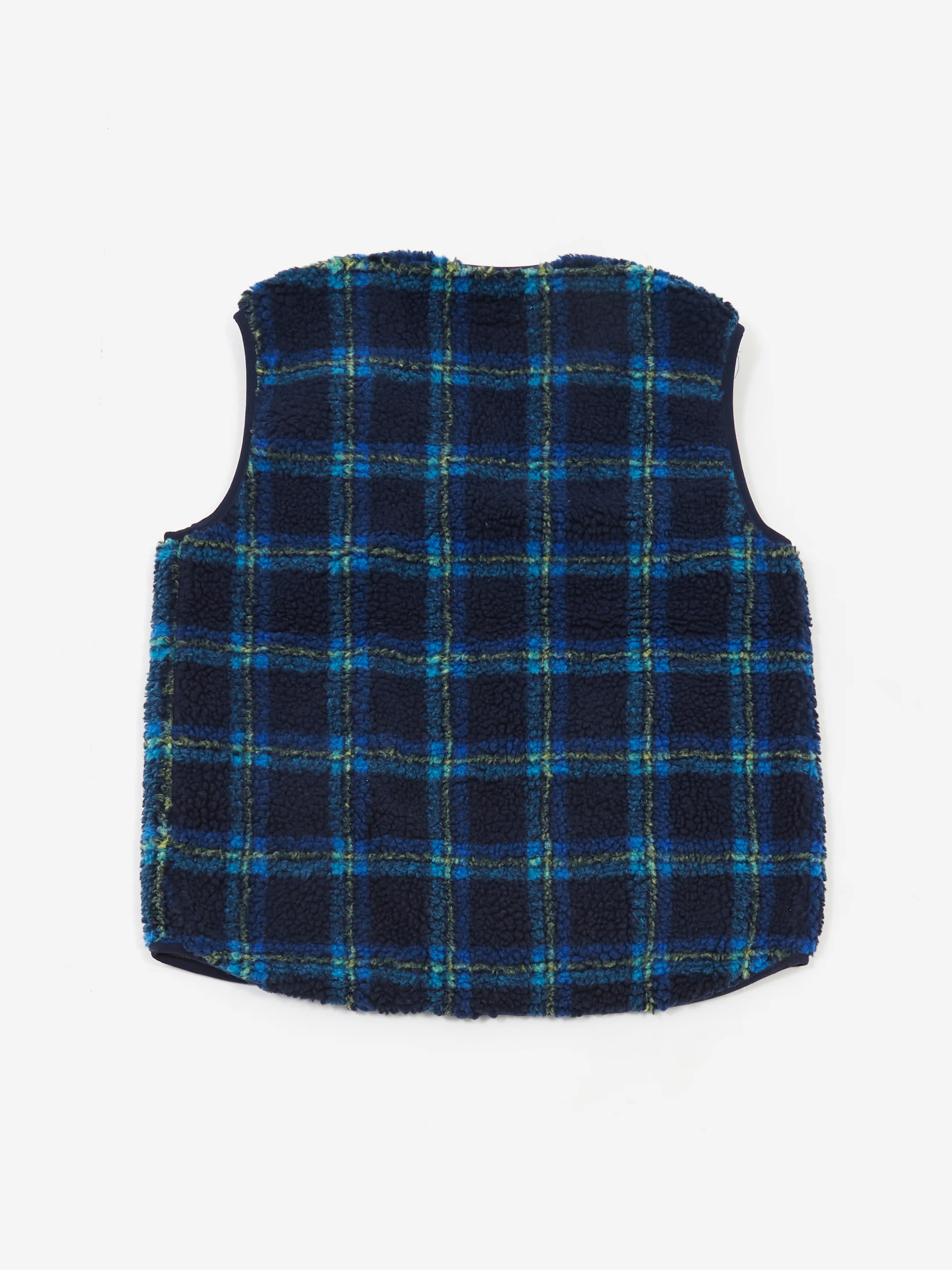 Beams Boy Boa Jacquard Pullover Vest - Navy - Image 6