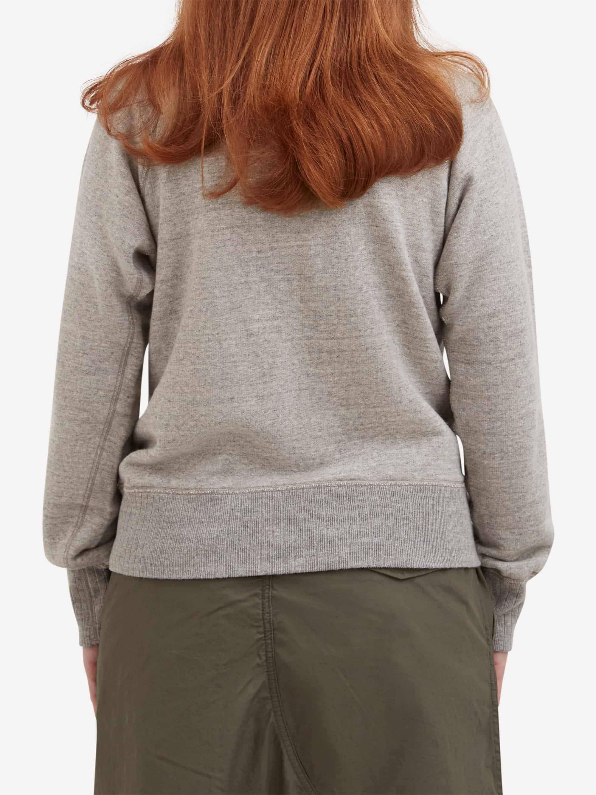 Beams Boy Broad Rib Crewneck Sweater - Grey - Image 3