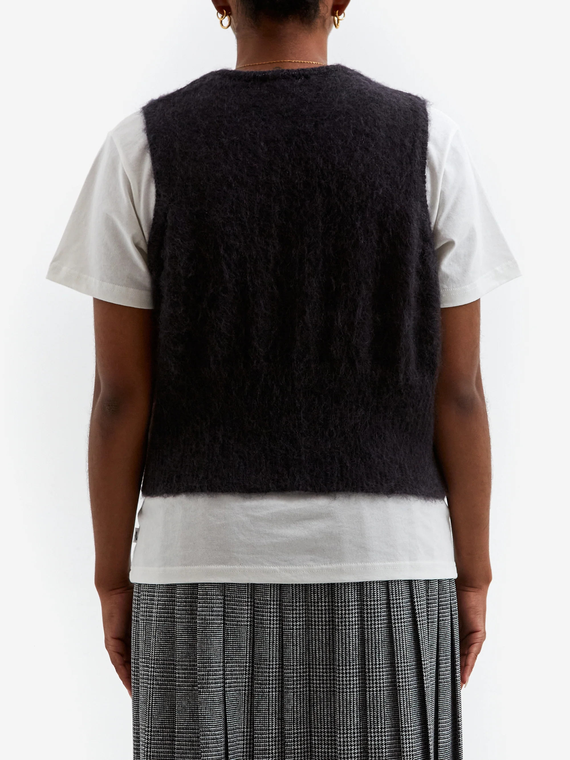 Beams Boy China Button Vest - Charcoal - Image 3