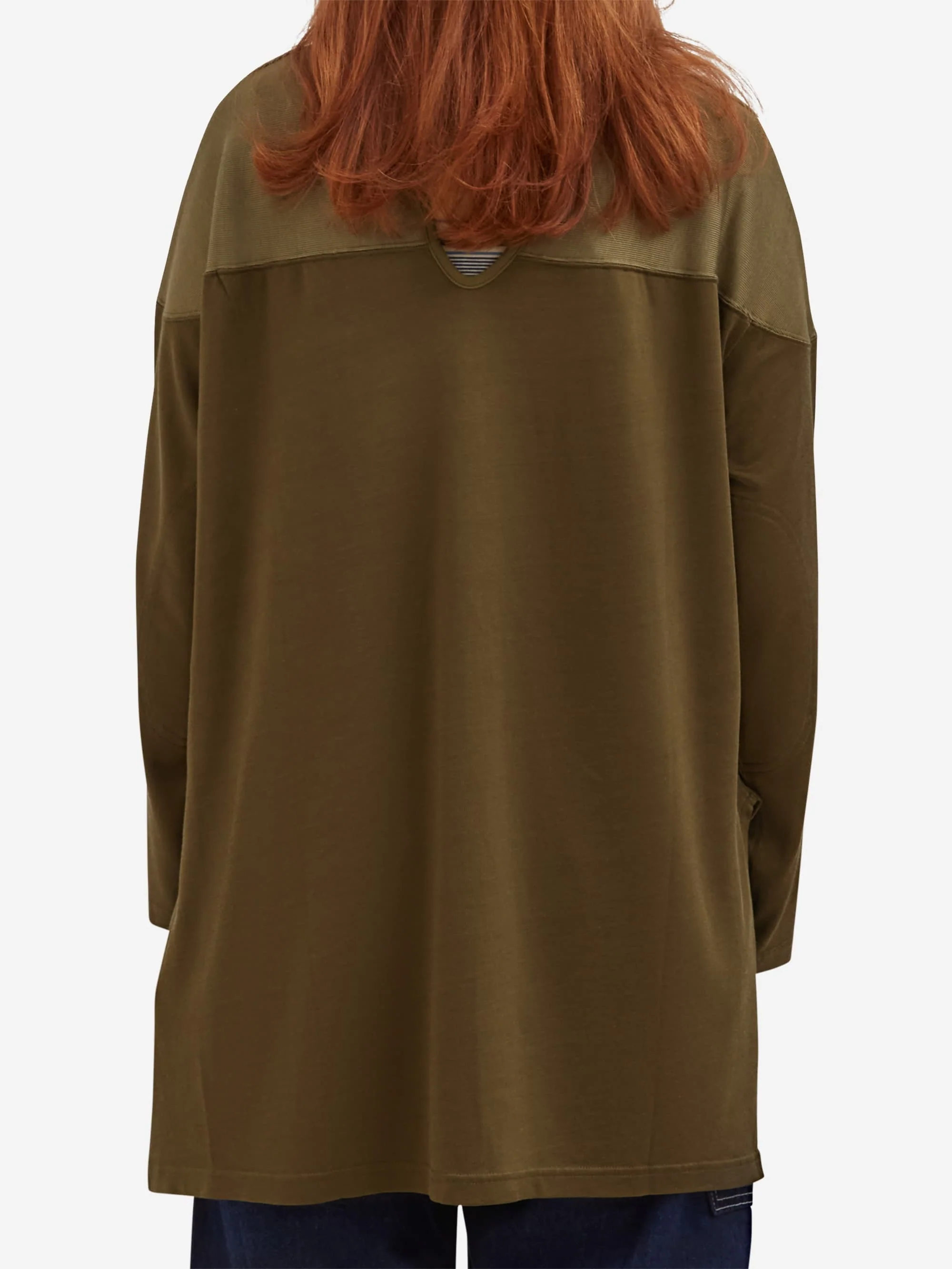 Beams Boy Football Longsleeve T-shirt - Olive - Image 3