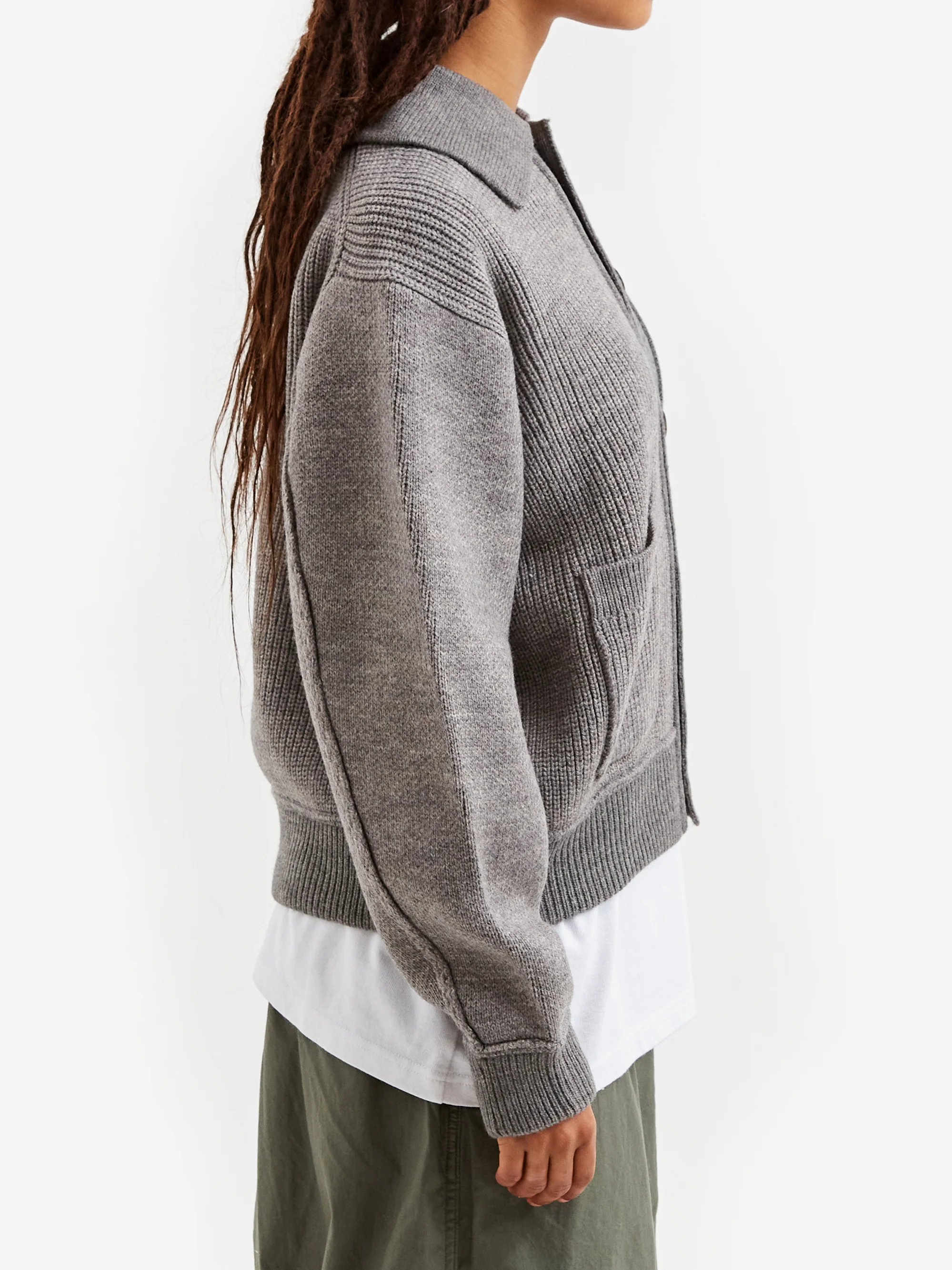Beams Boy Knit Sports Jacket - Grey - Image 2