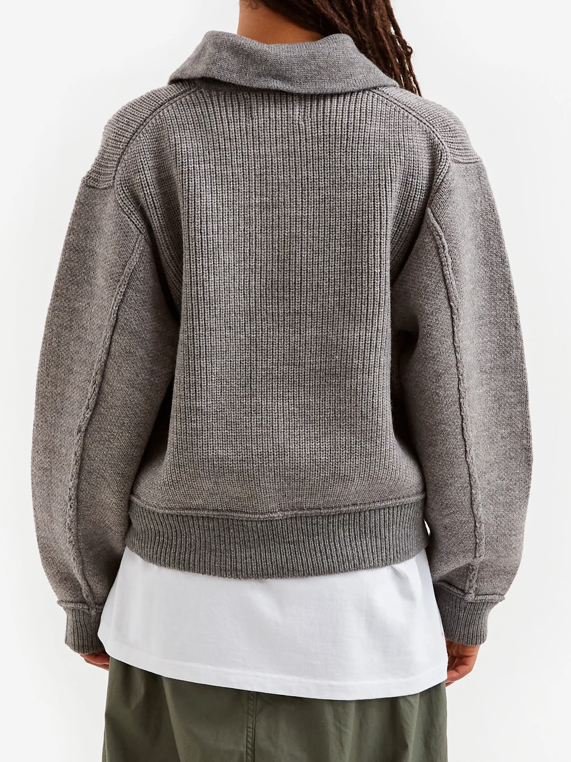 Beams Boy Knit Sports Jacket - Grey - Image 3