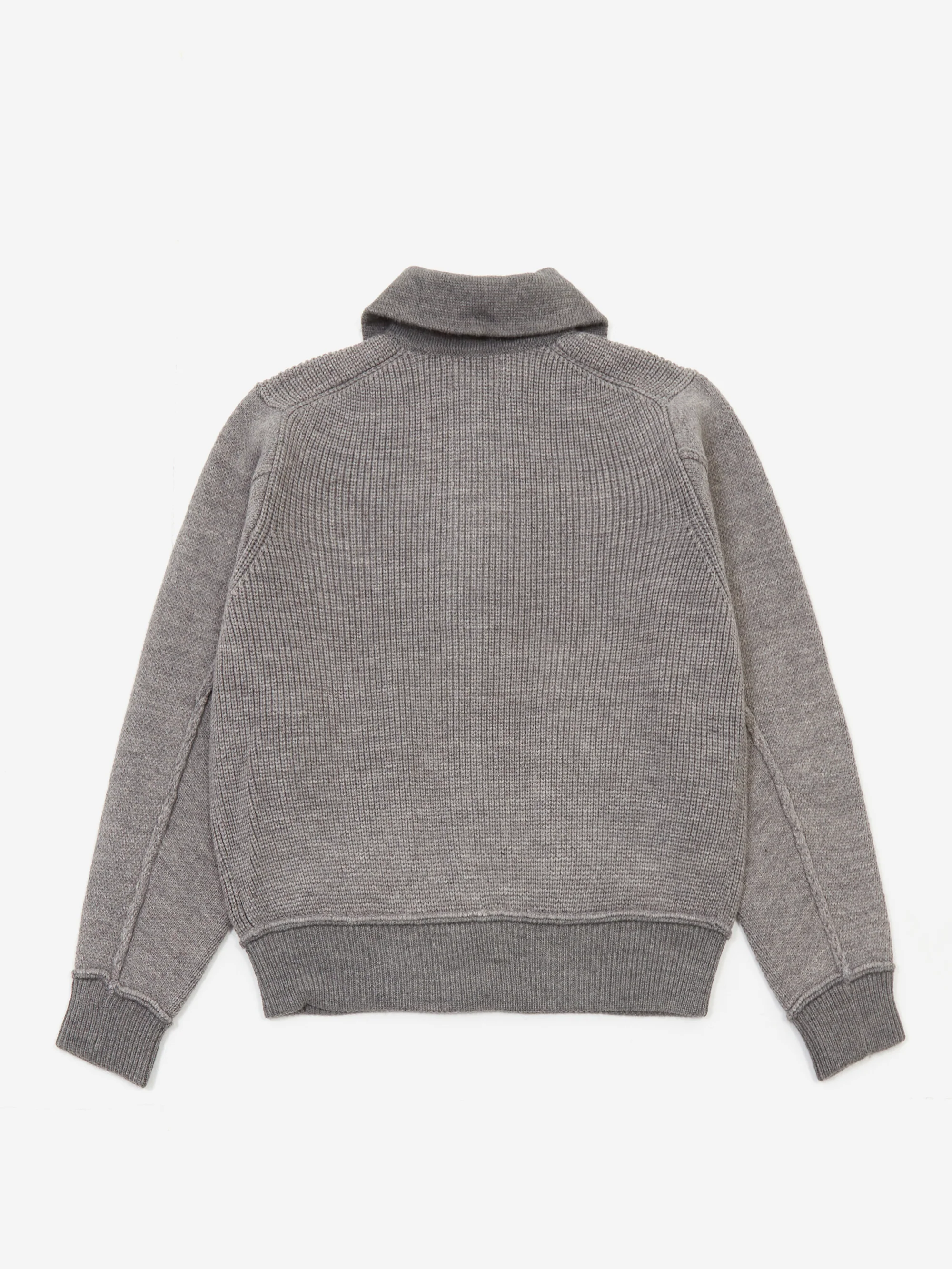 Beams Boy Knit Sports Jacket - Grey - Image 6