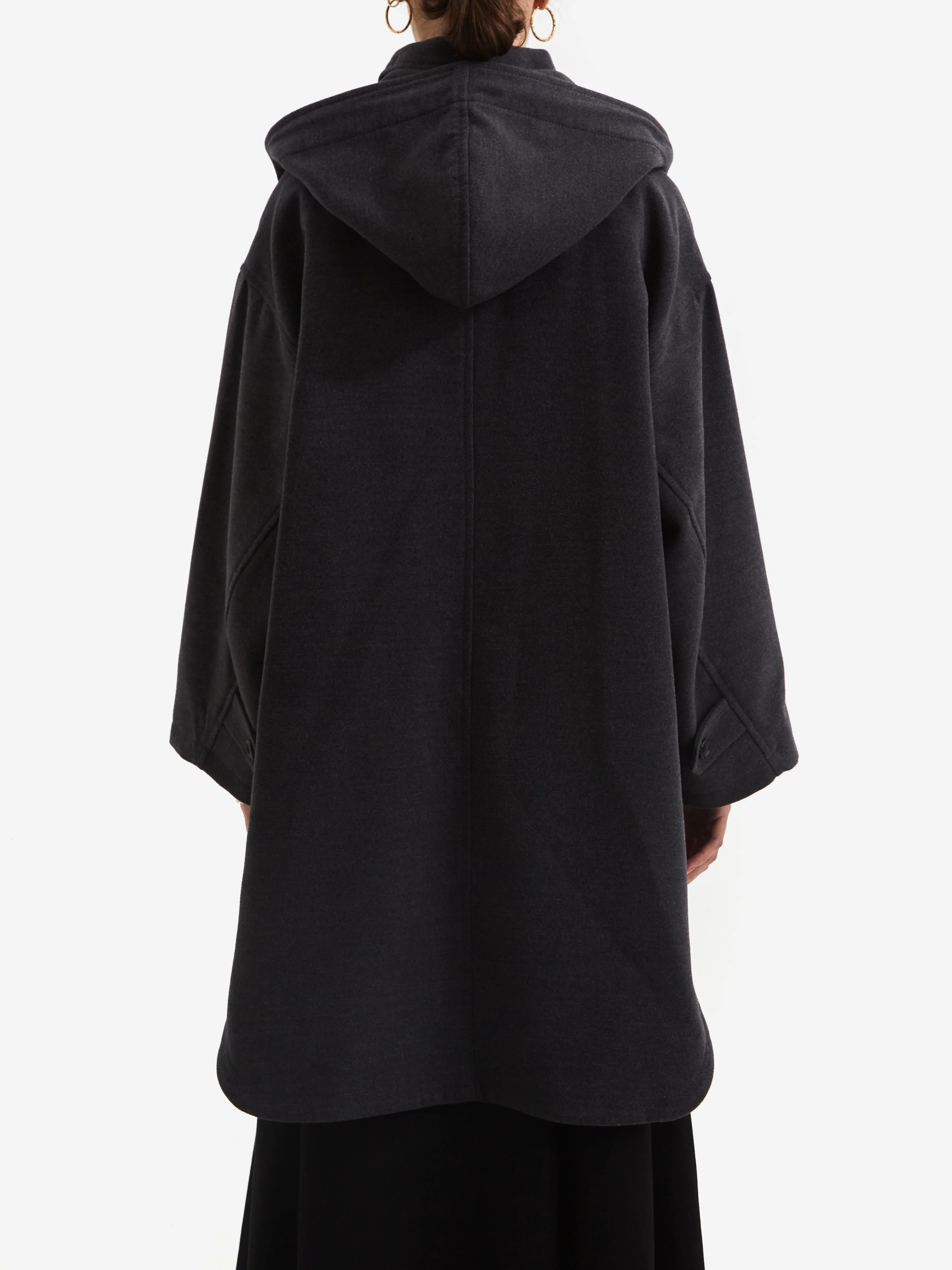 Beams Boy Pemel Dutch Hooded Coat - Charcoal - Image 4