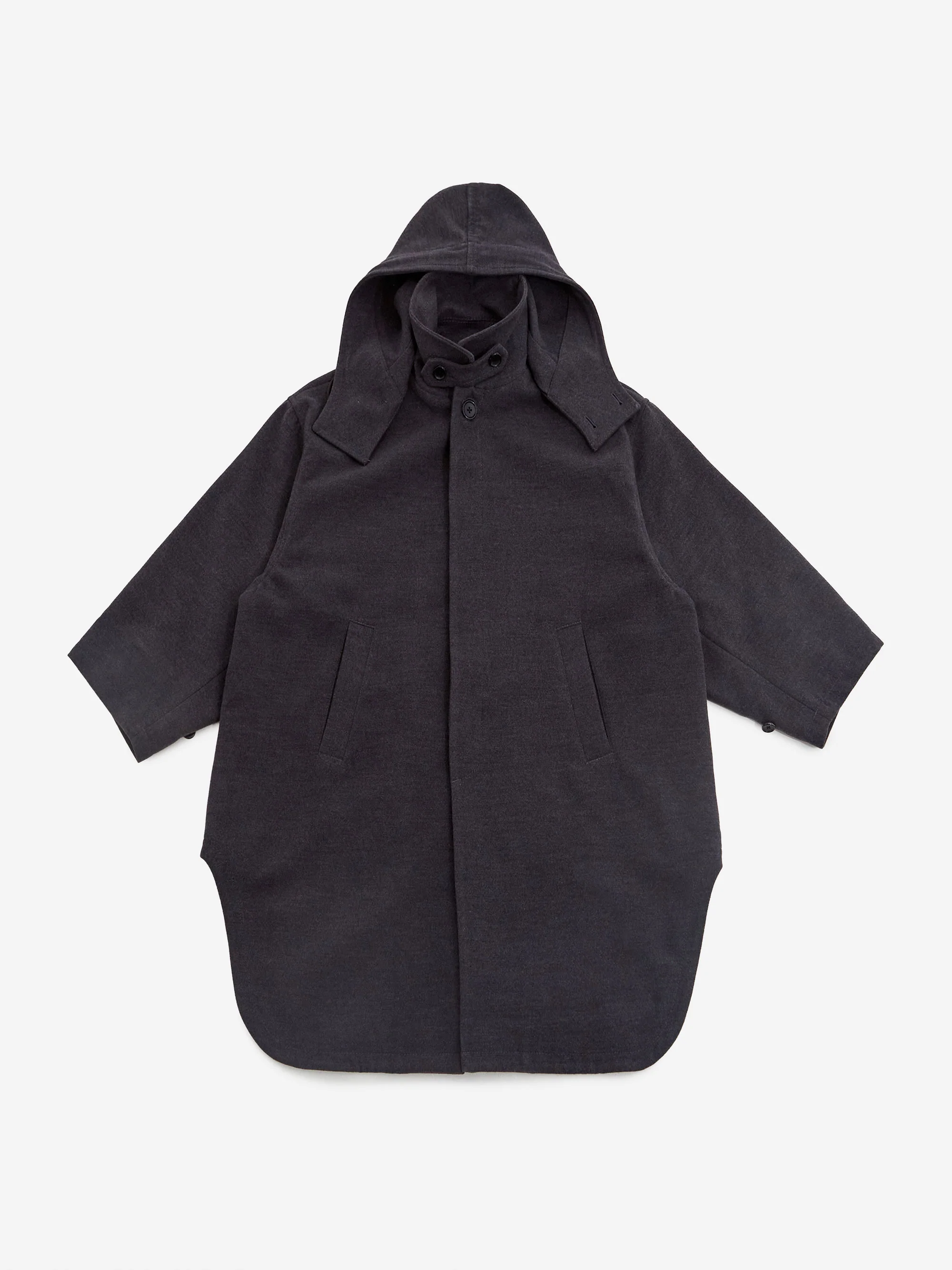 Beams Boy Pemel Dutch Hooded Coat - Charcoal - Image 5