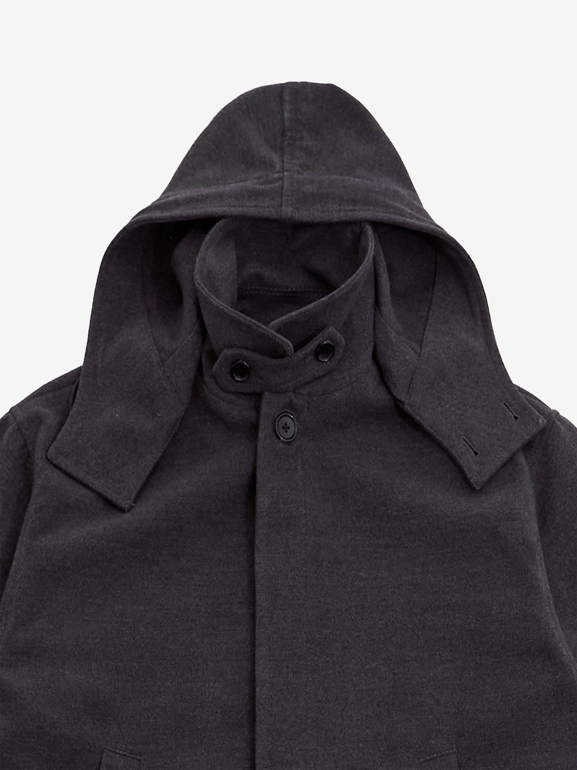 Beams Boy Pemel Dutch Hooded Coat - Charcoal - Image 6
