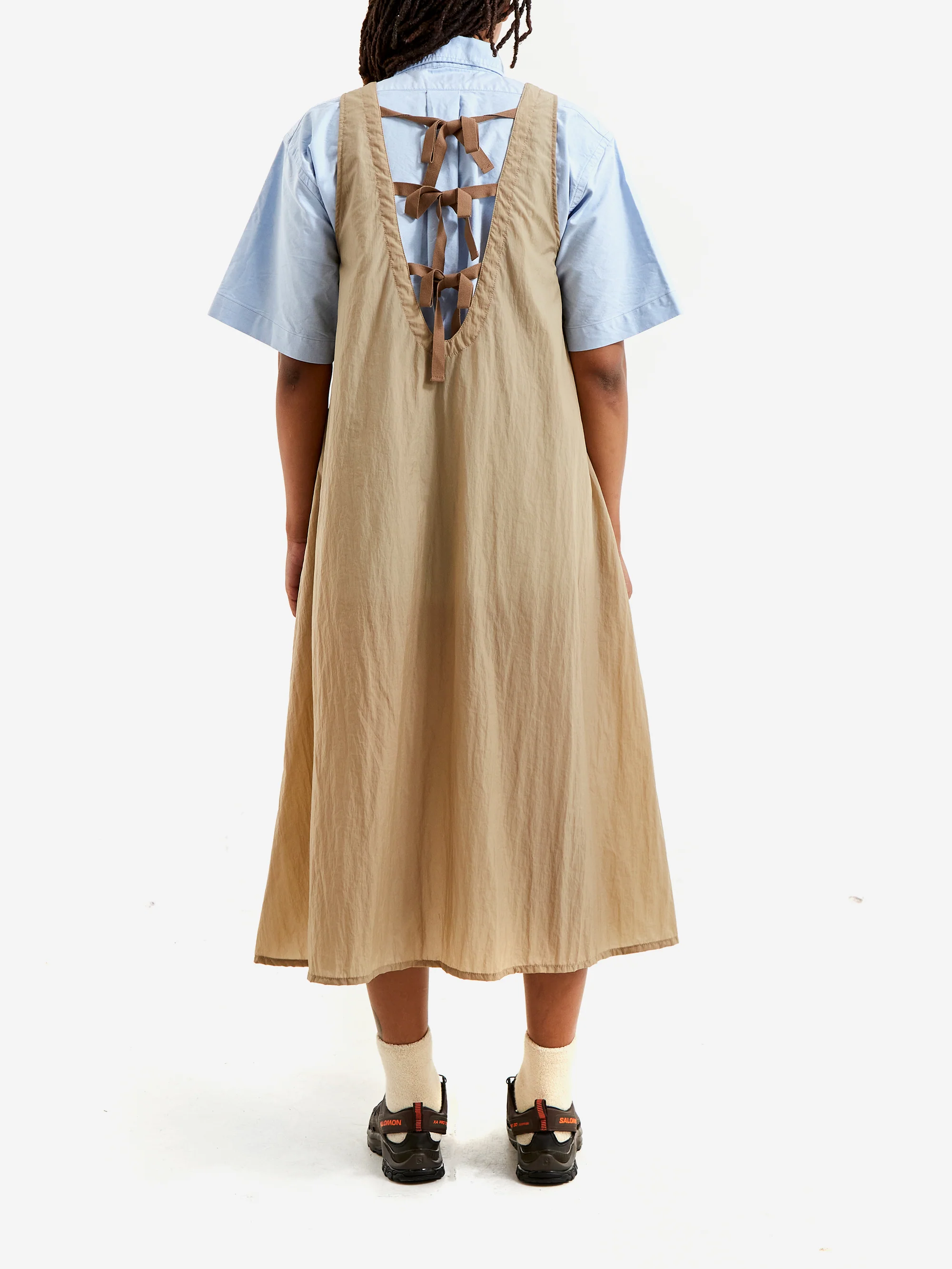 Beams Boy Pocket Front Dress - Beige - Image 3