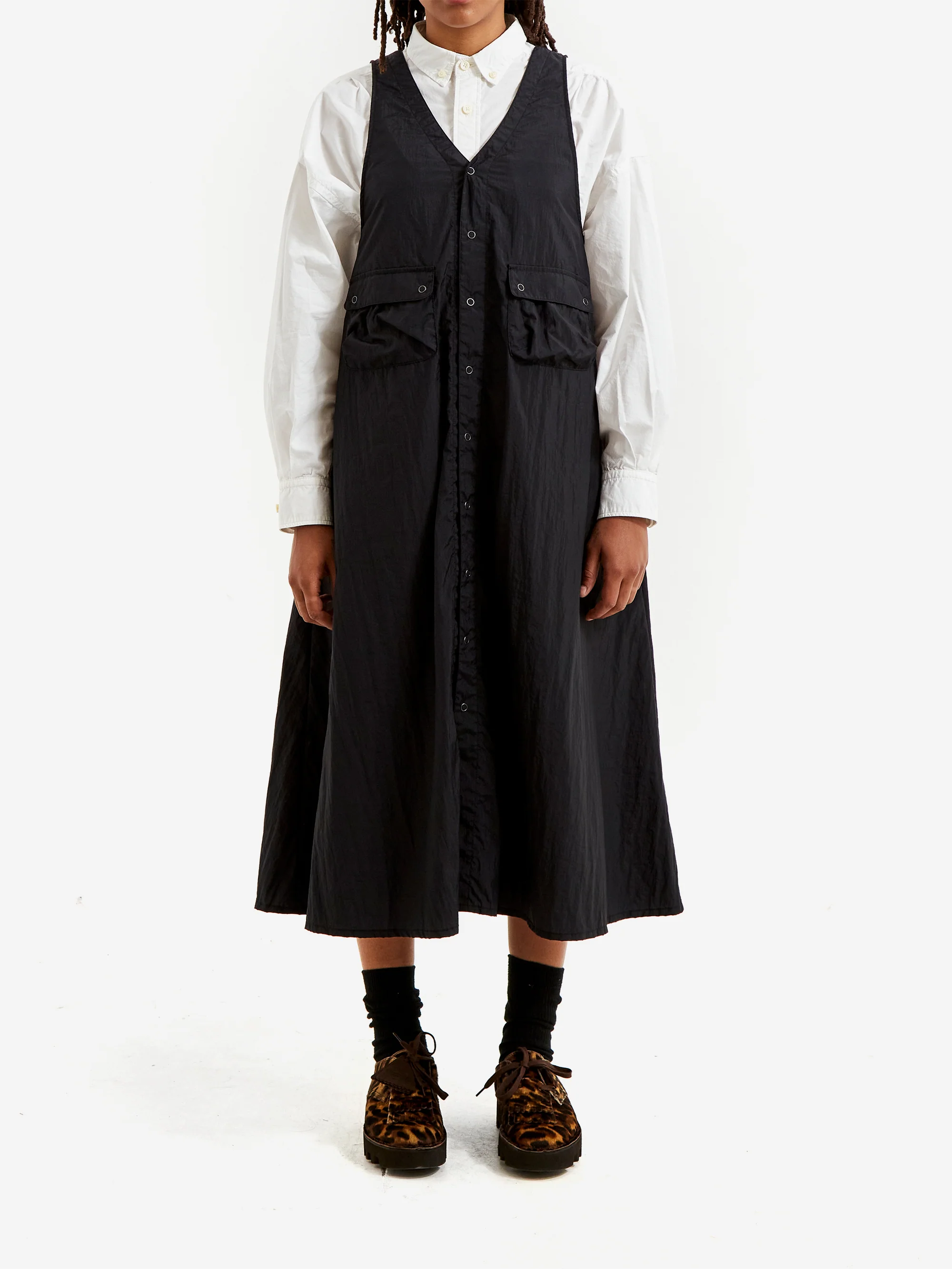 Beams Boy Pocket Front Dress - Black