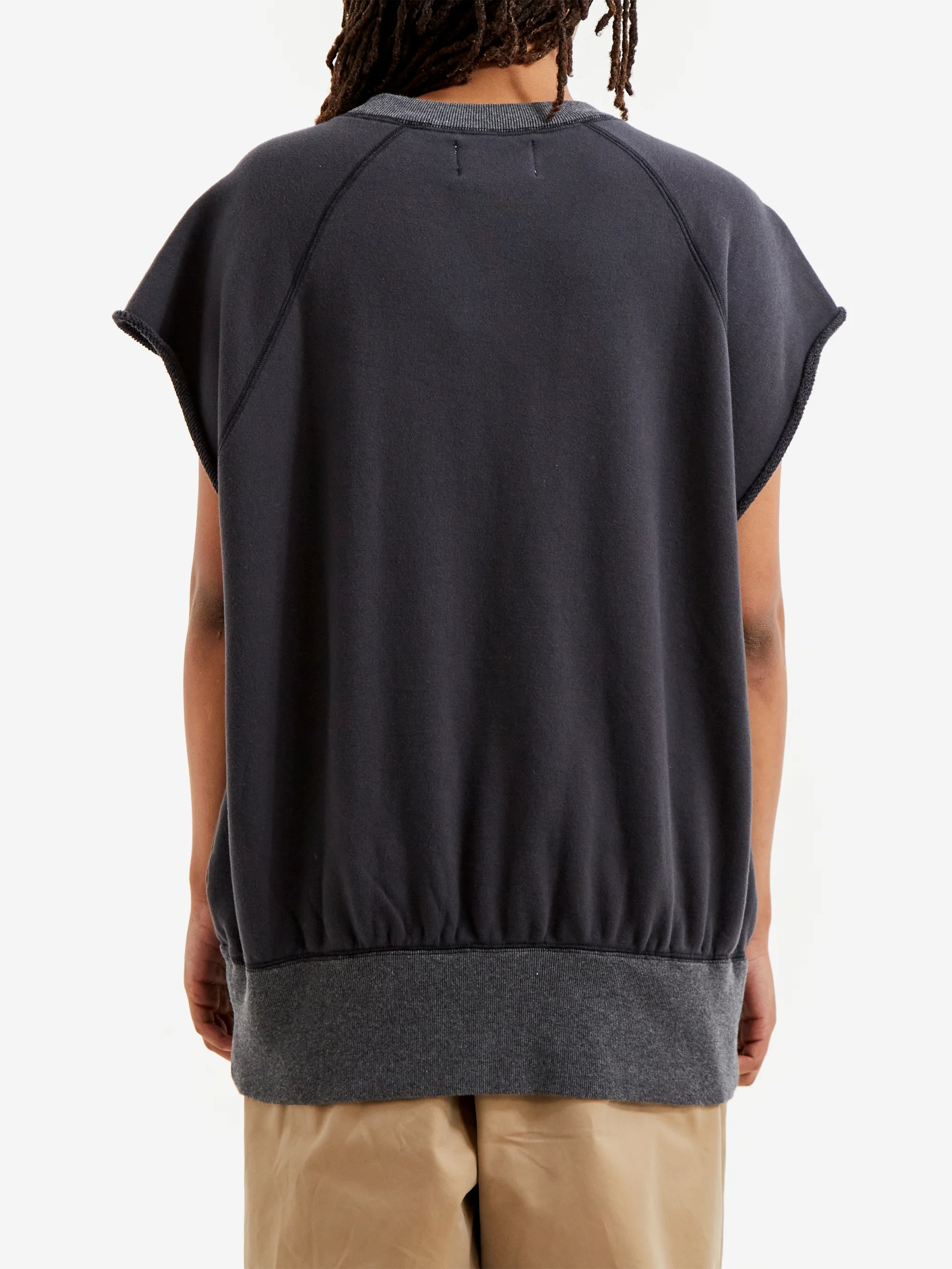 Beams Boy Short Sleeve Terry Sweatshirt - Charcoal - Image 3
