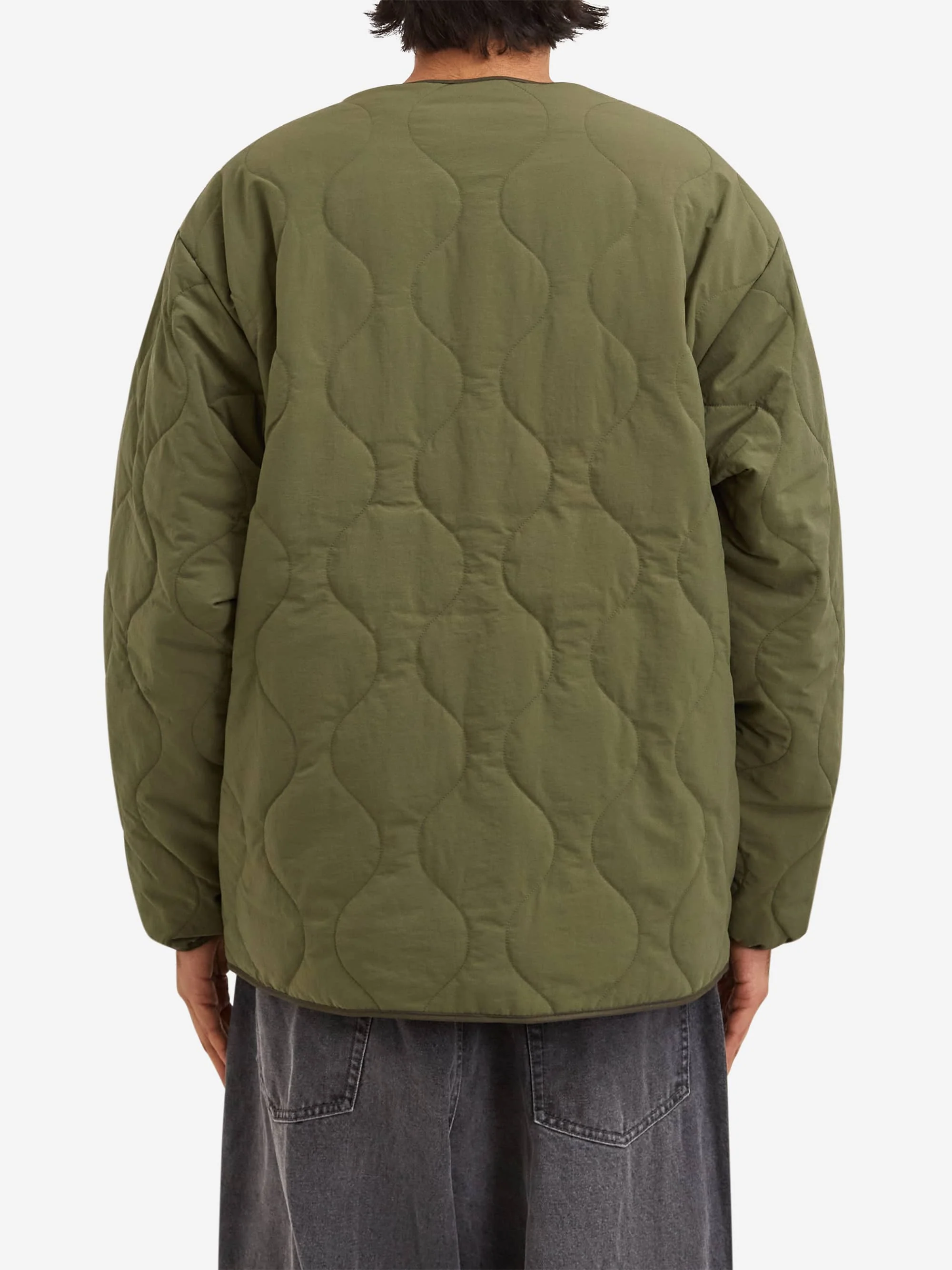 Beams Down Military Liner Jacket - Olive - Image 7