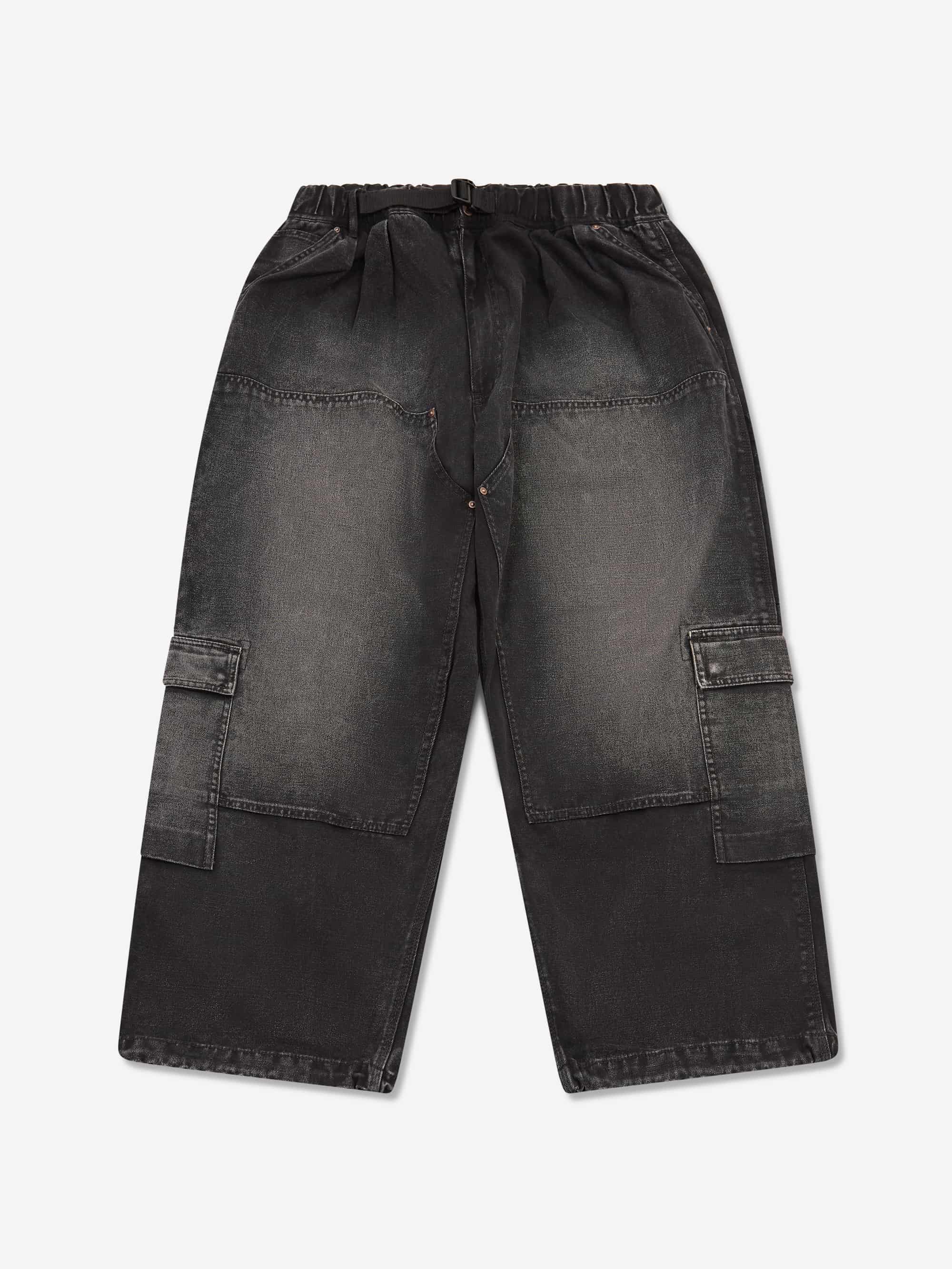 Beams Duck Double Knee Cargo Pant - Black