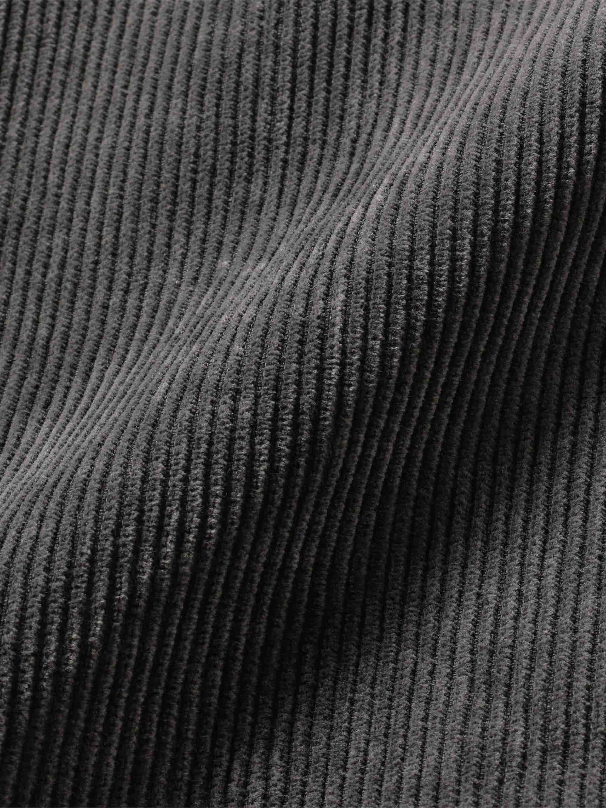 Beams Fade Cord Wide Knee Pant - Charcoal Grey - Image 2