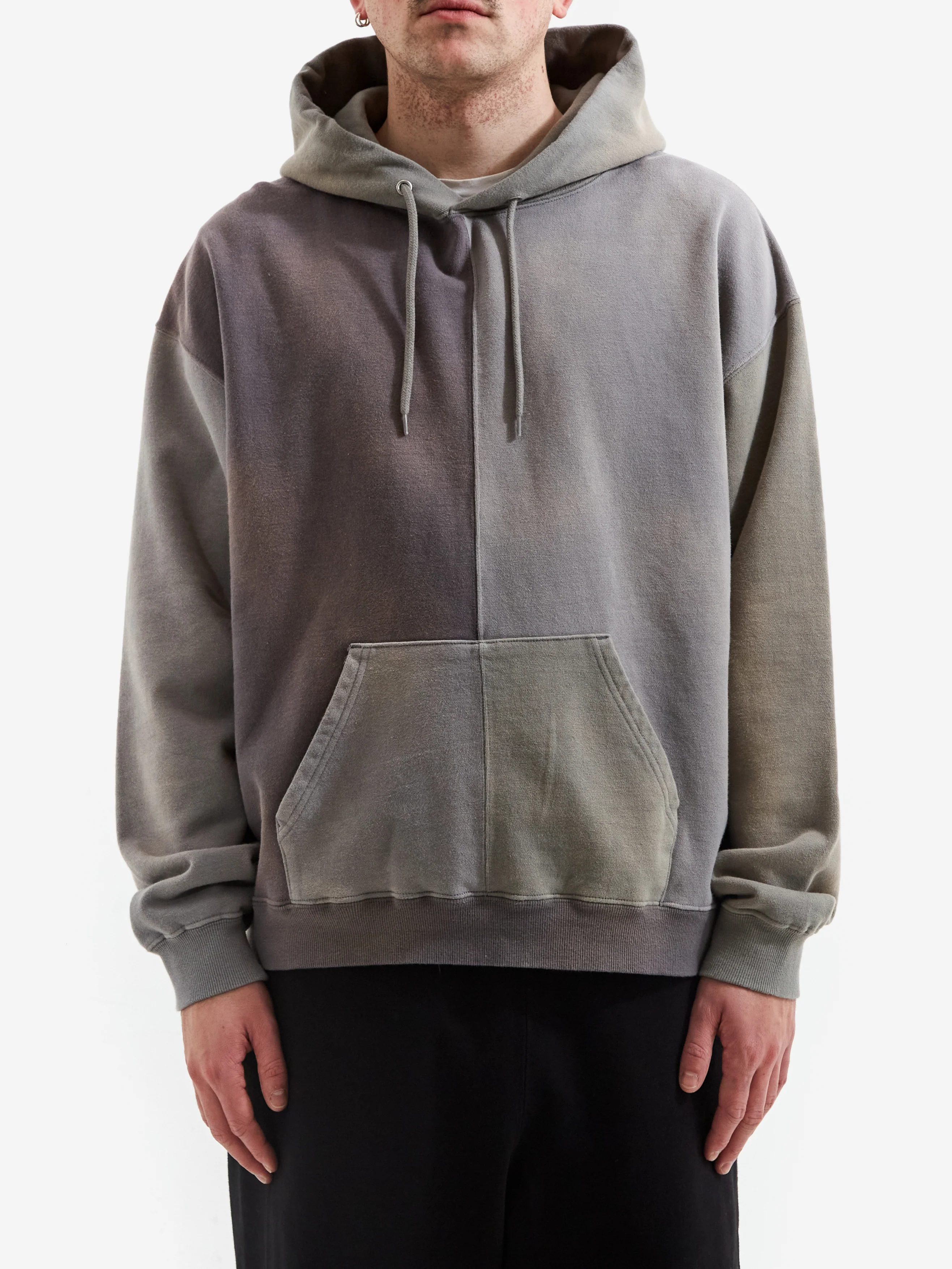 Beams Fade Crazy Hoodie - Grey - Image 2