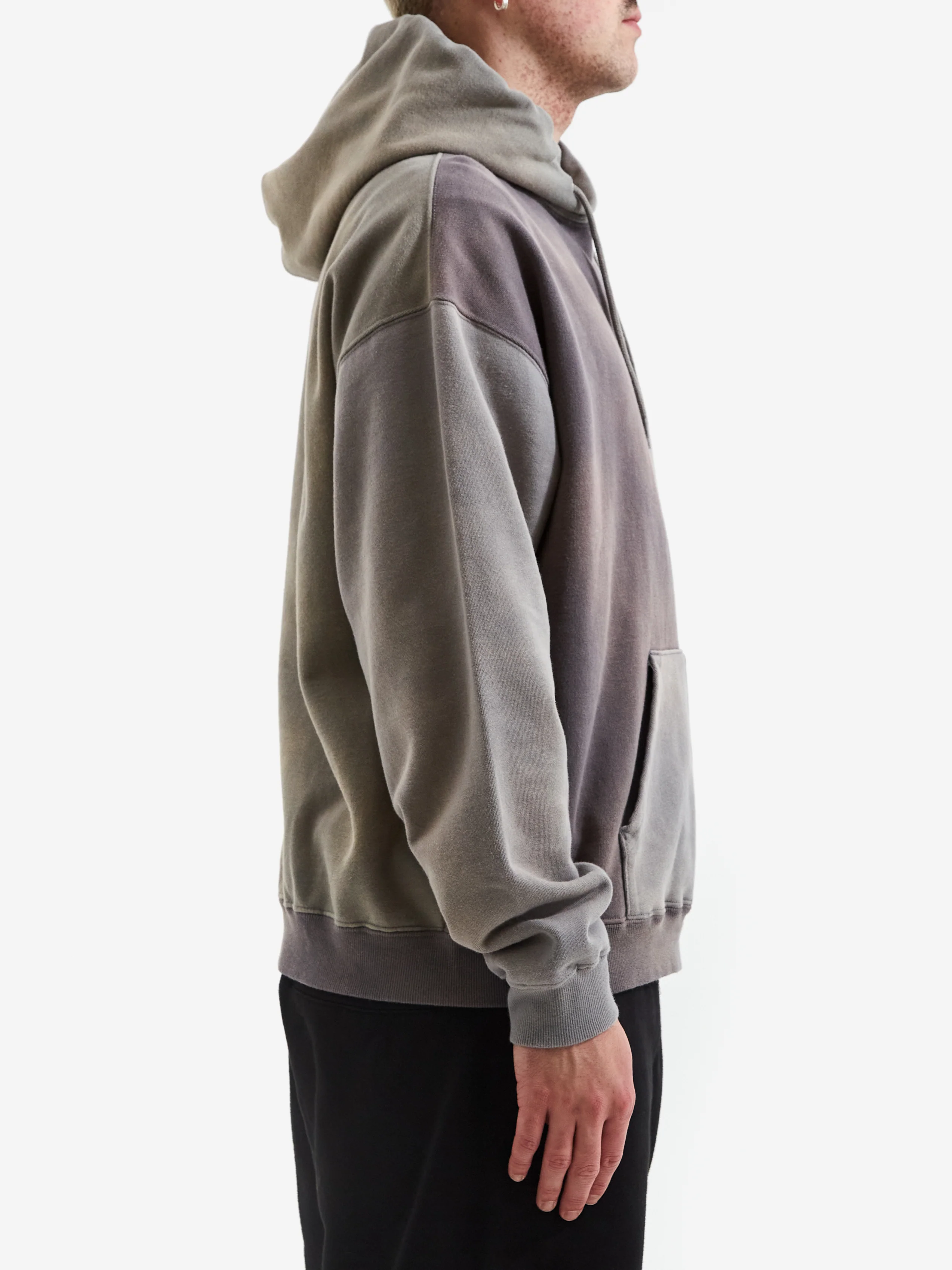 Beams Fade Crazy Hoodie - Grey - Image 5