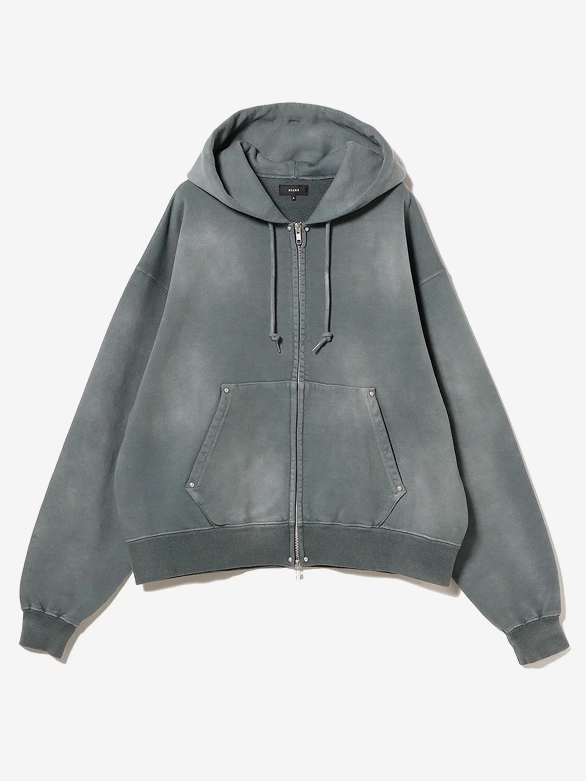 Beams Fade Rivet Sweatshirt - Fade Grey