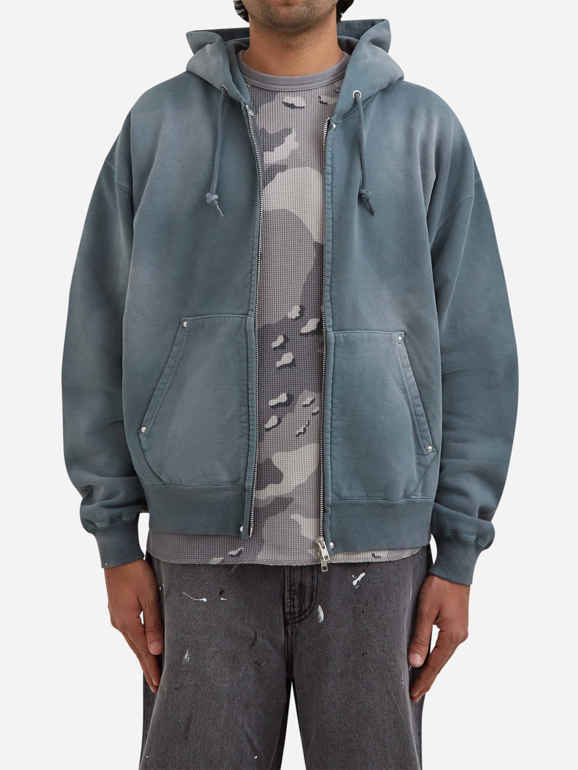 Beams Fade Rivet Sweatshirt - Fade Grey - Image 2