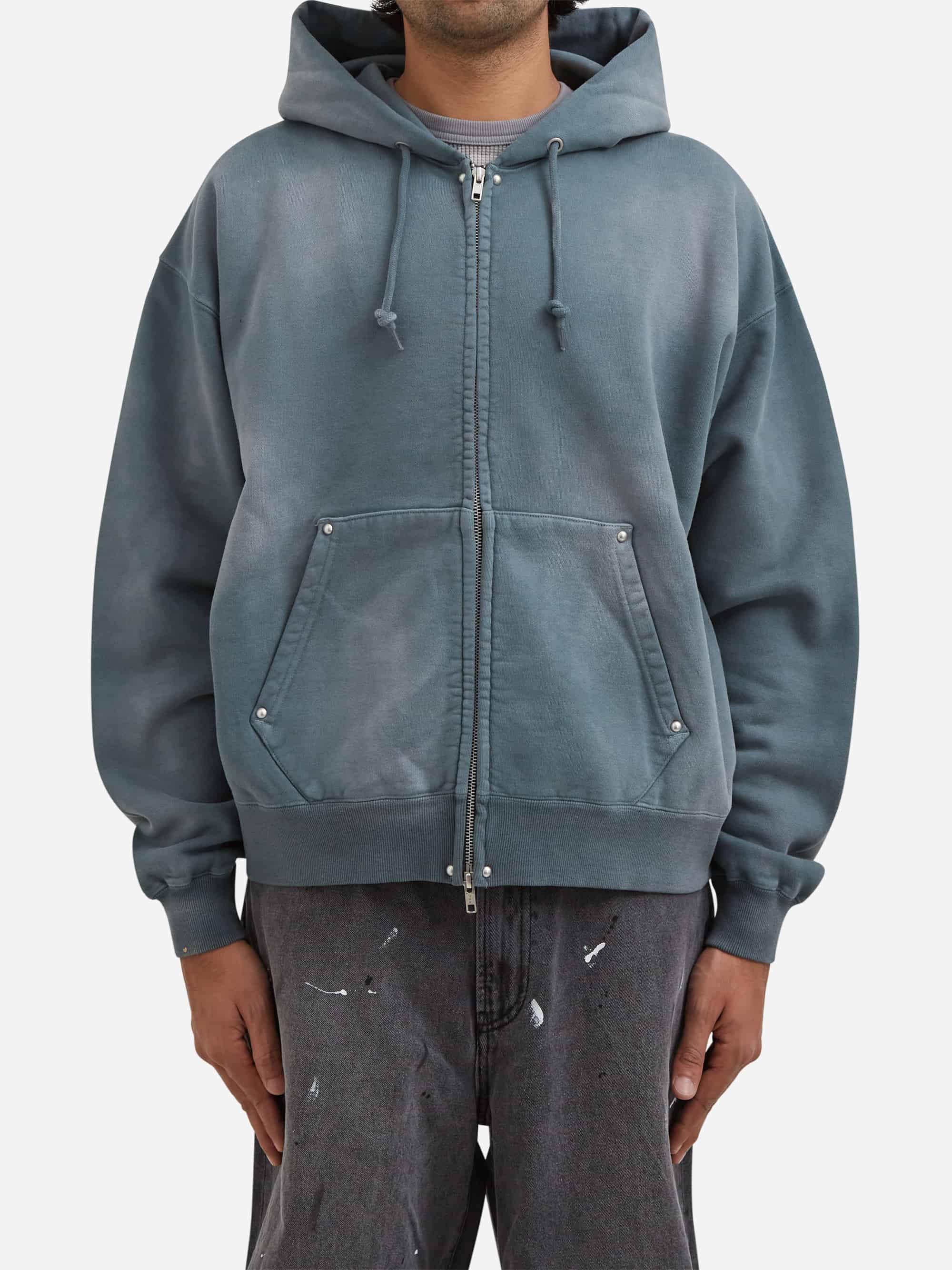 Beams Fade Rivet Sweatshirt - Fade Grey - Image 3