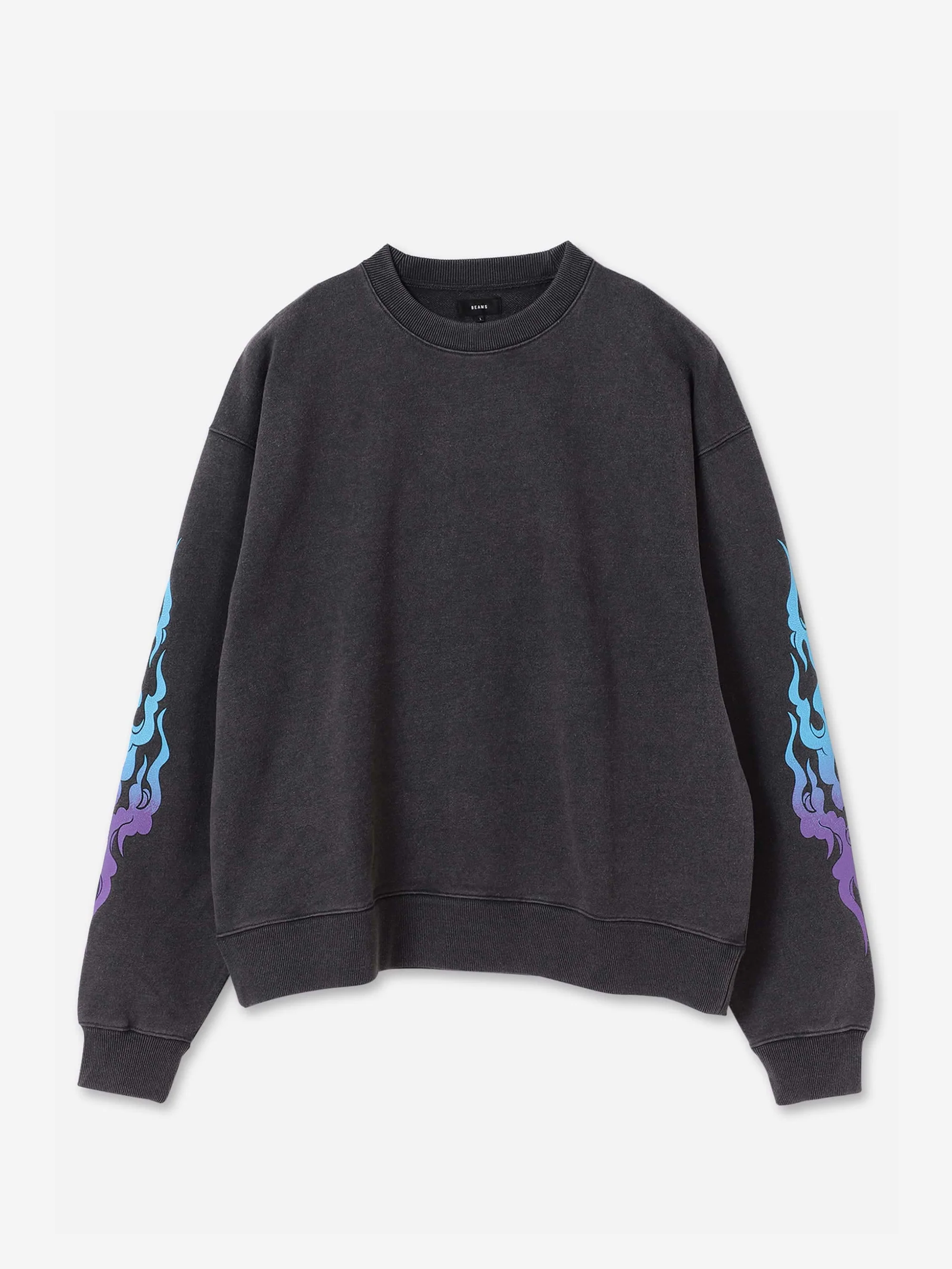 Beams Fire Arm Crewneck Sweatshirt - Black