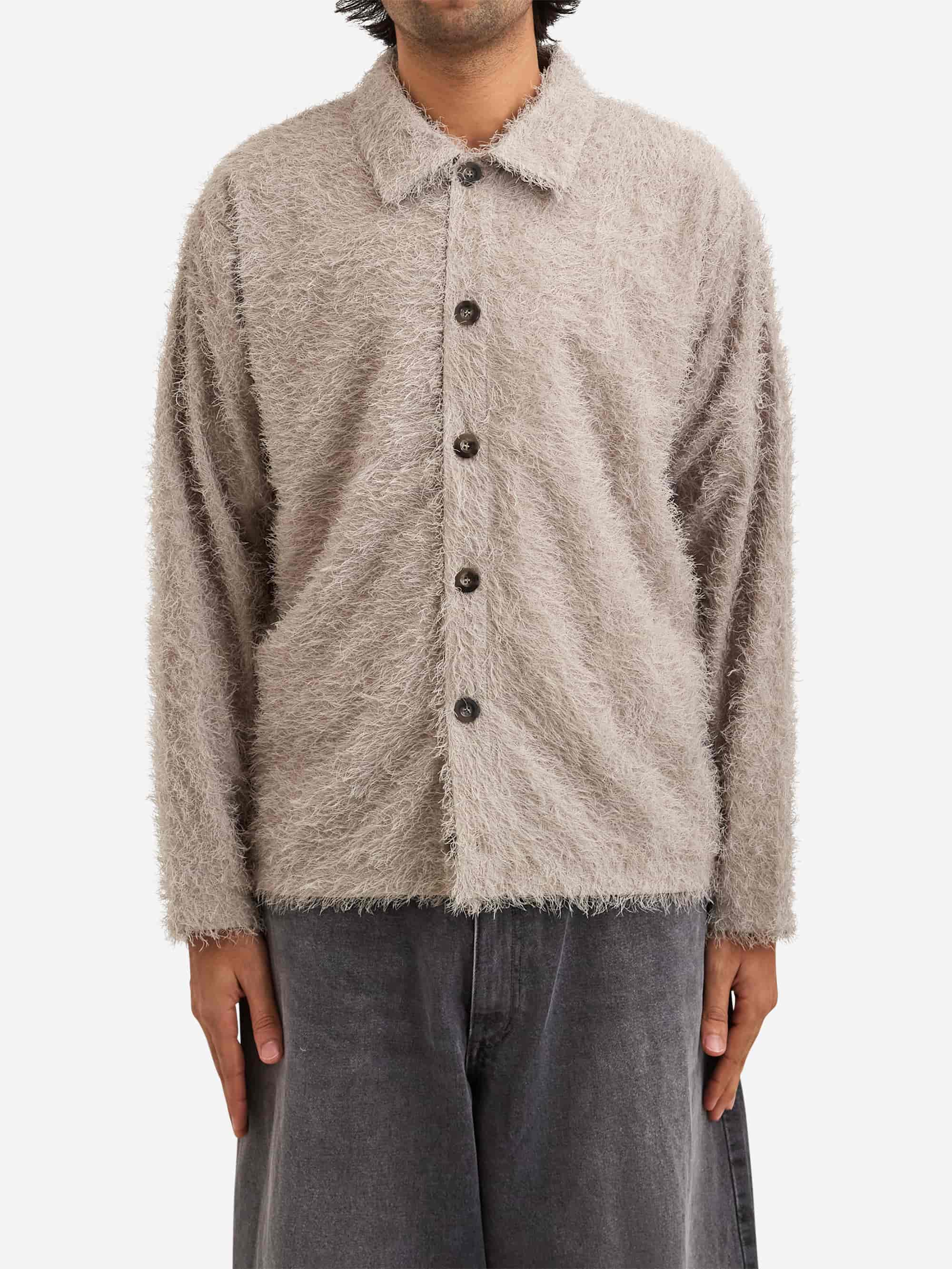 Beams Fringe Shirt - Taupe - Image 2