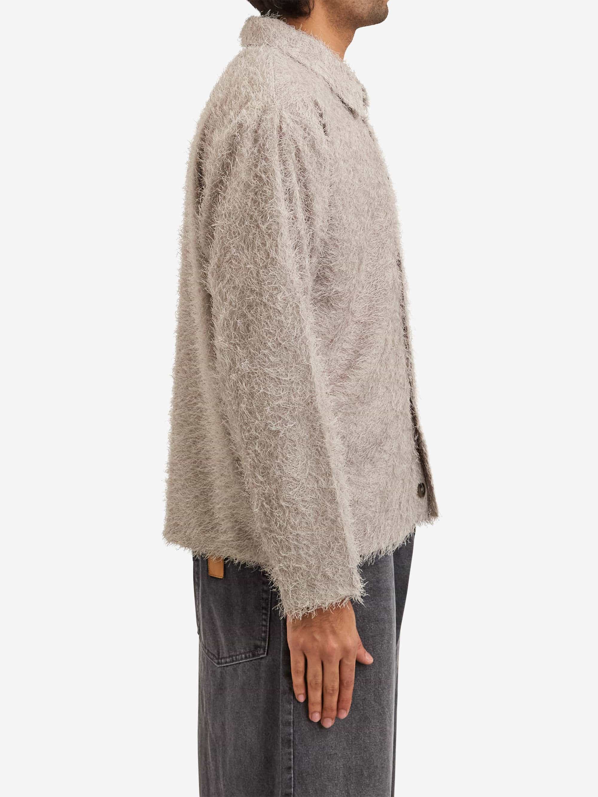 Beams Fringe Shirt - Taupe - Image 3