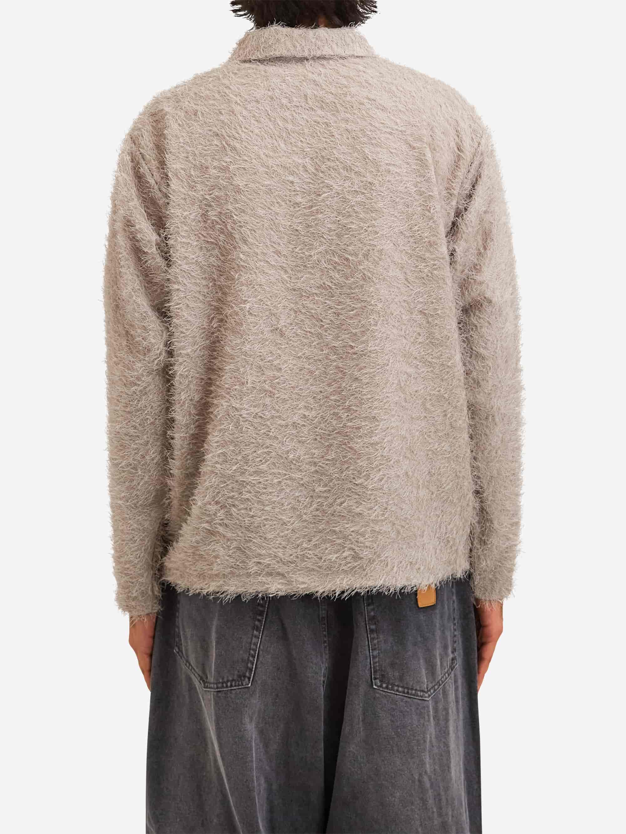 Beams Fringe Shirt - Taupe - Image 4