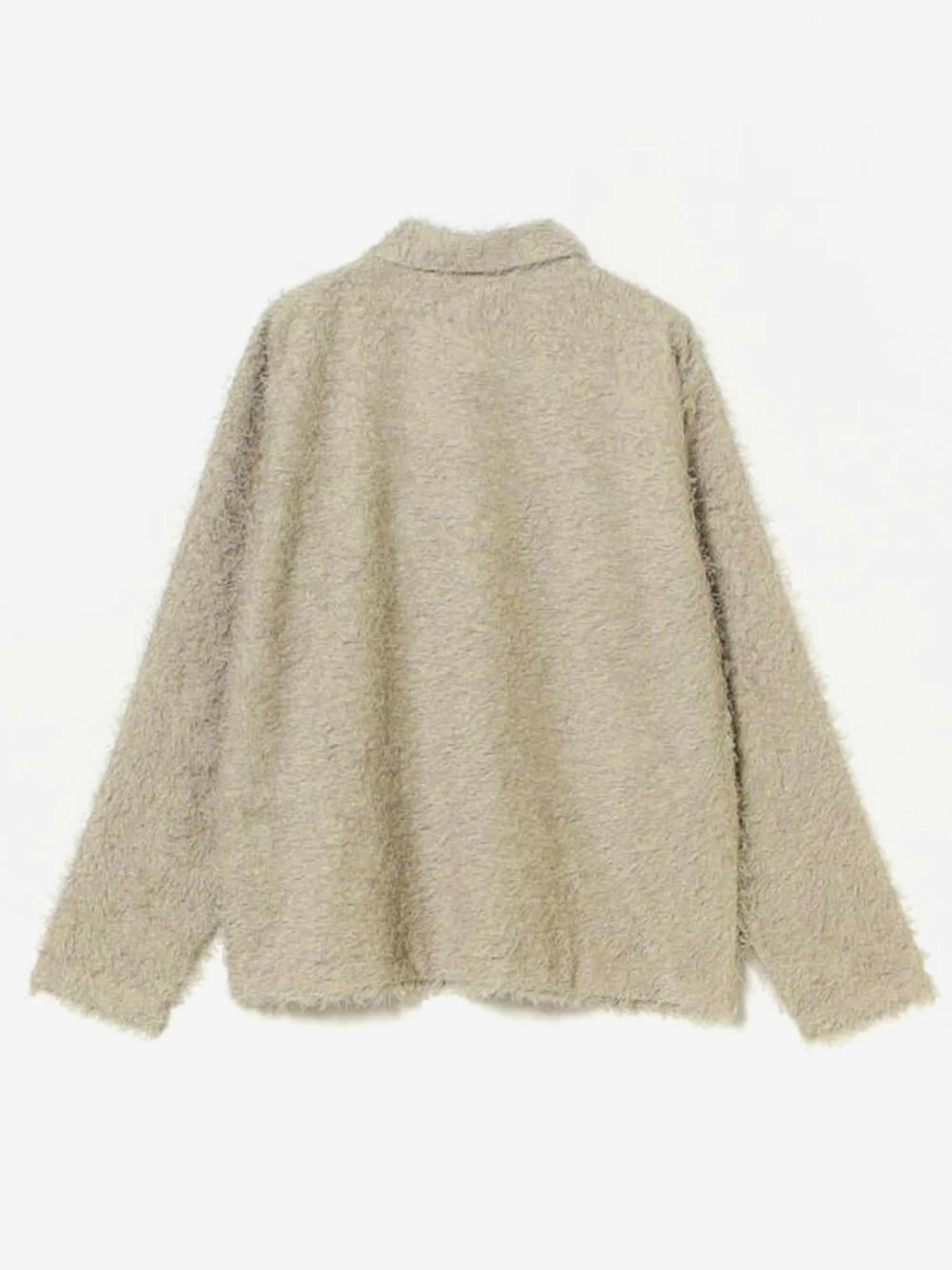 Beams Fringe Shirt - Taupe - Image 5