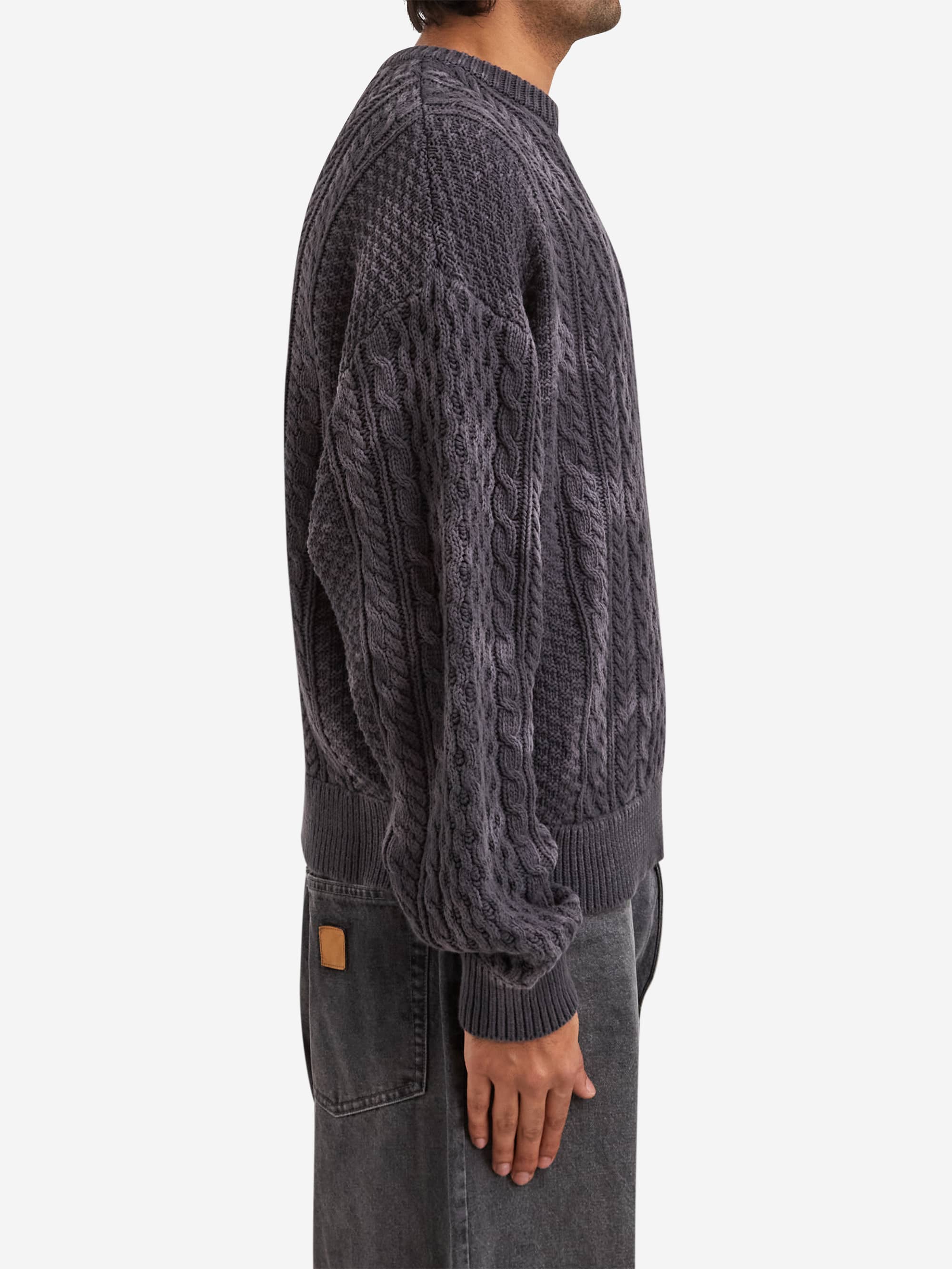 Beams Garment Dye Short Alan Crew Neck - Soft Black - Image 4