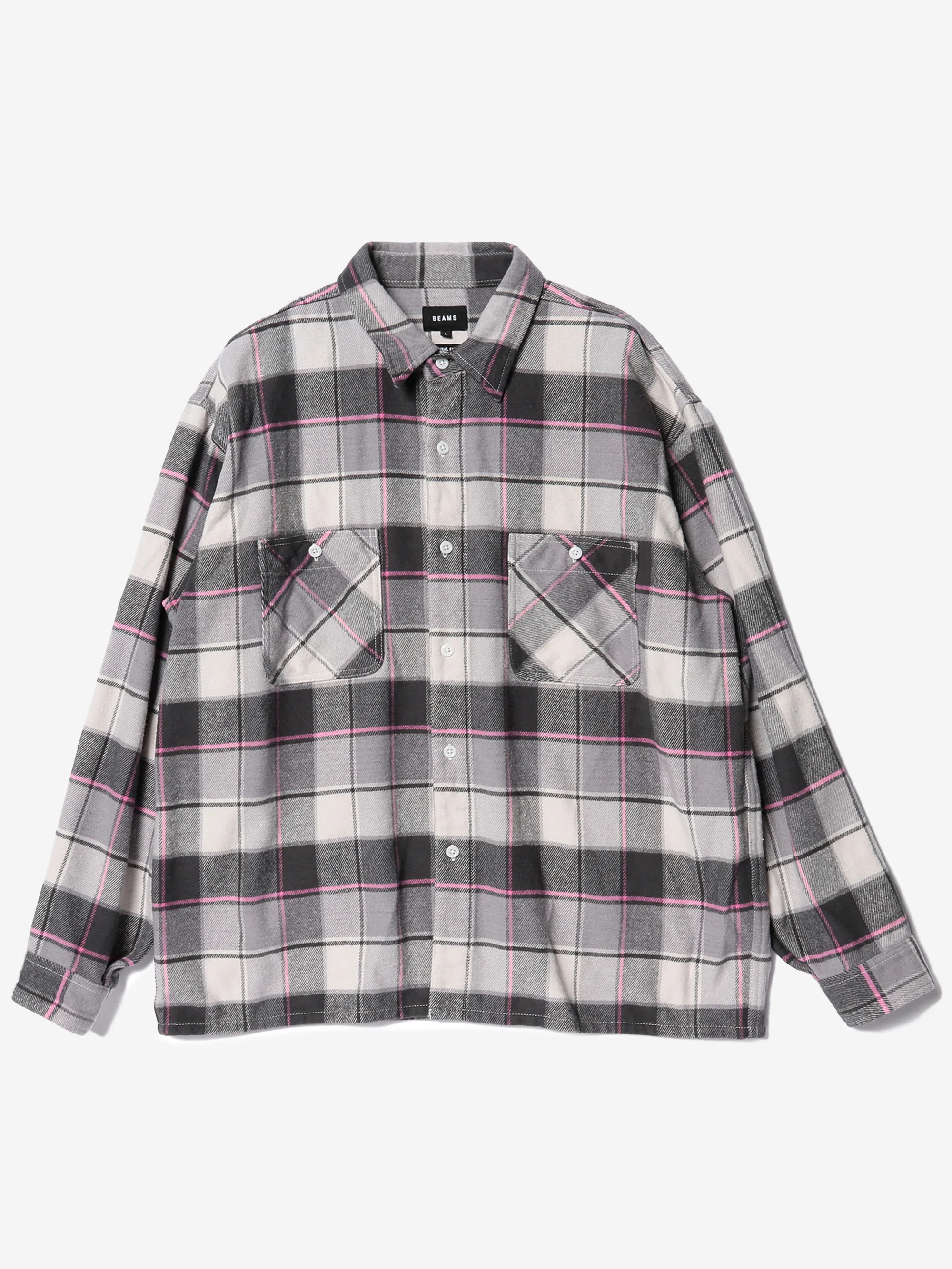 Beams Jazznep Work Shirt - Grey