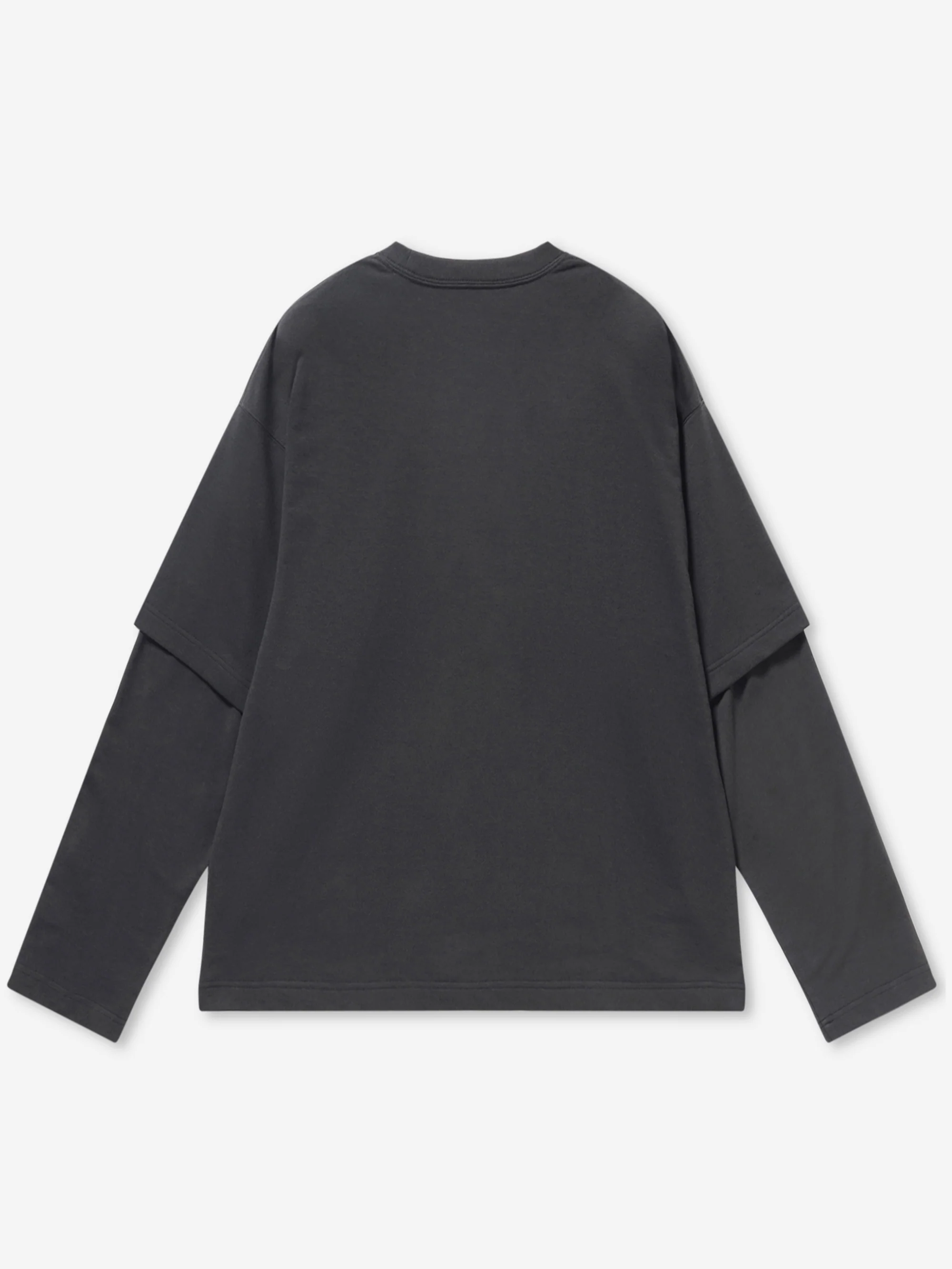 Beams Layered Tee - Soft Black - Image 3