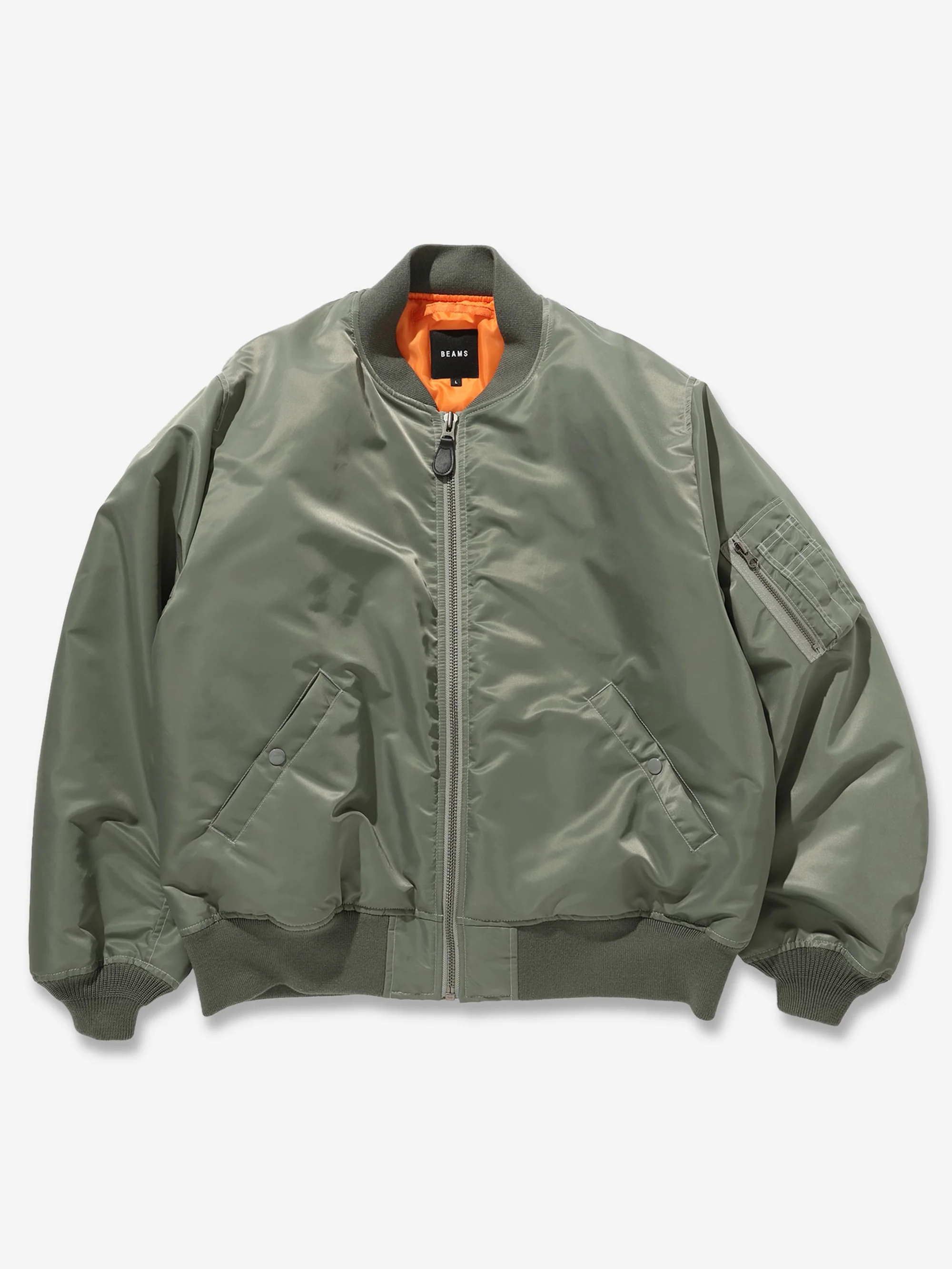 Beams MA1 D-Type Bomber Jacket - Olive