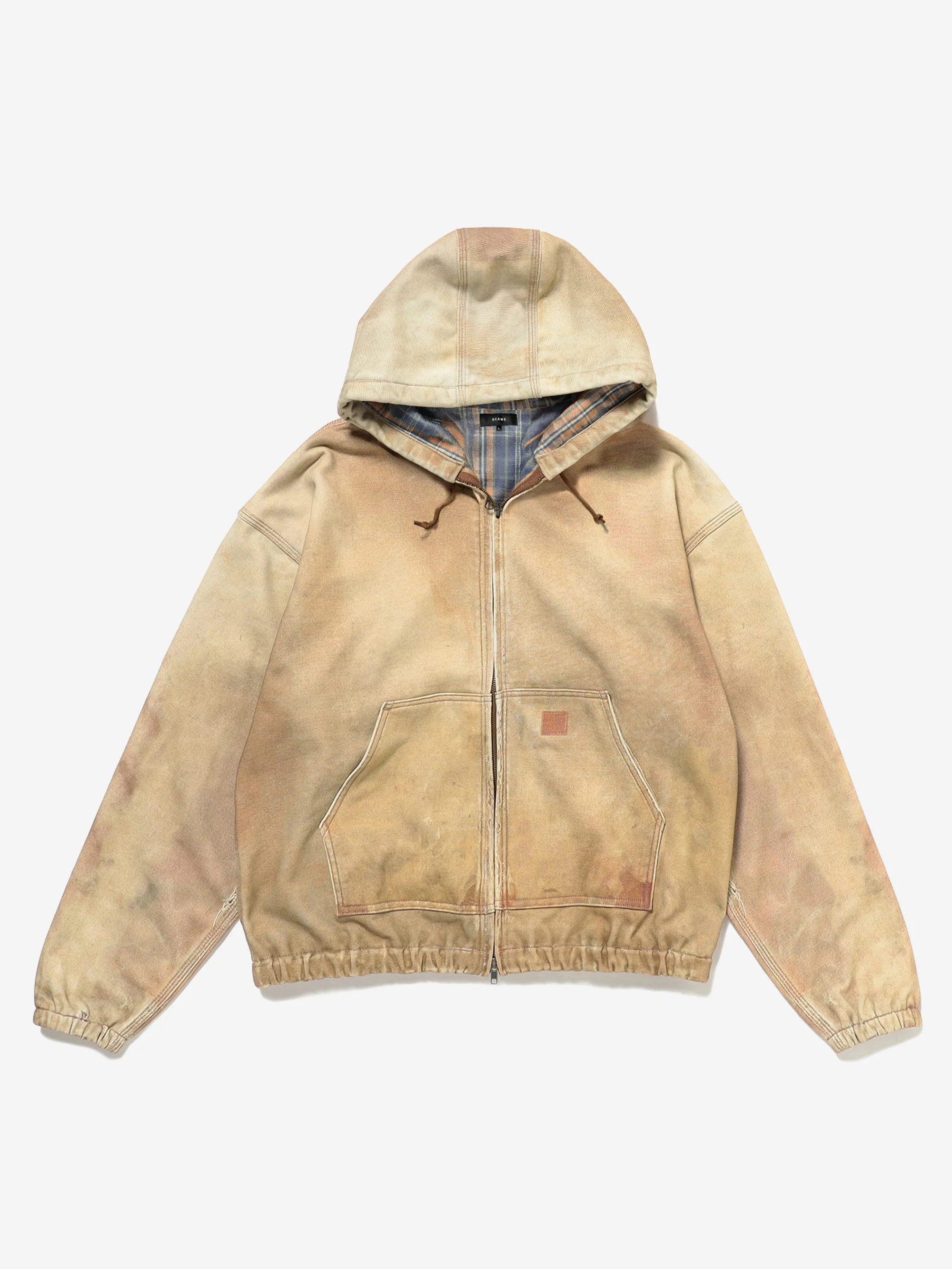 Beams Mock Print HD Jacket - Fade Beige