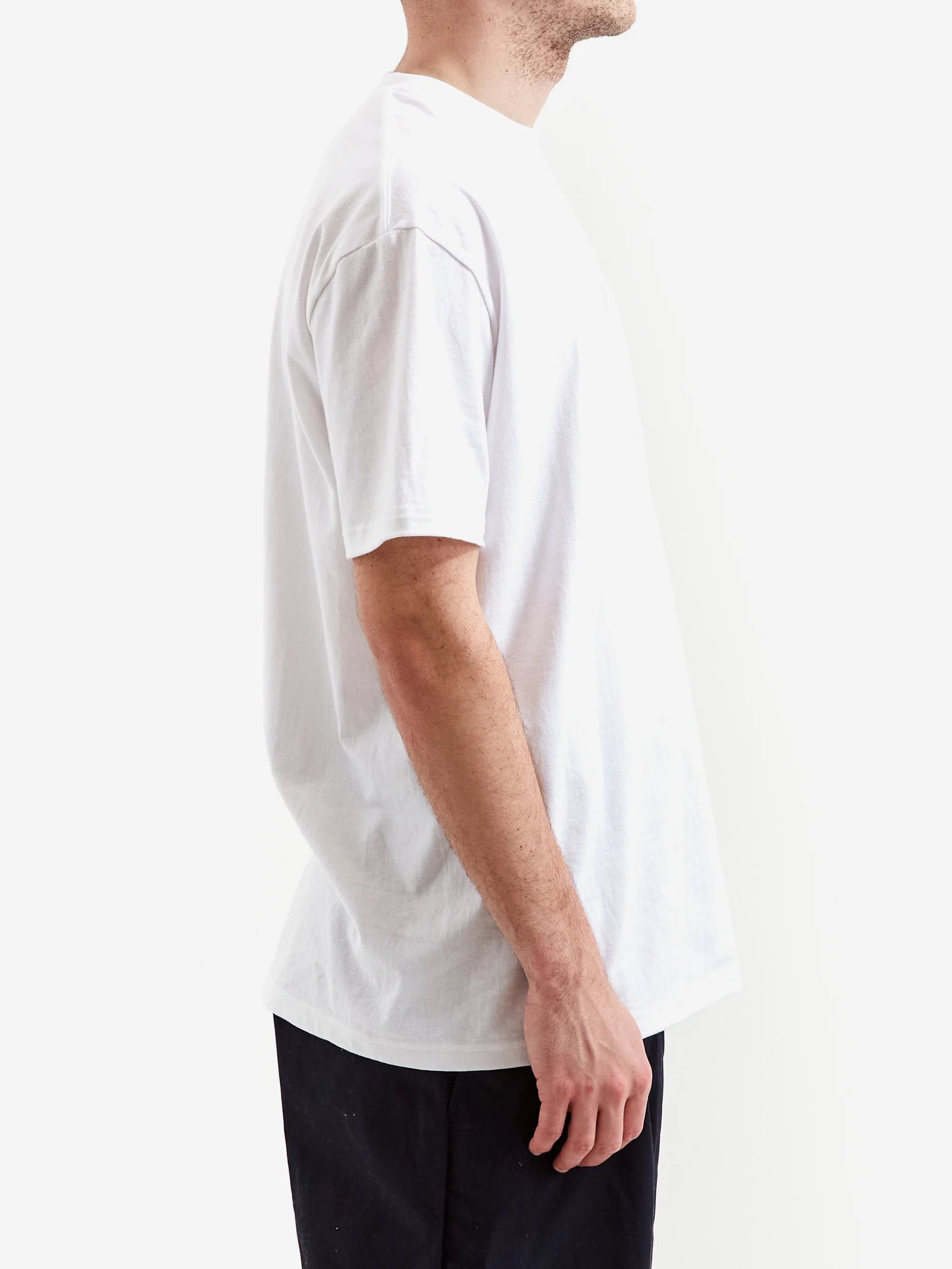 Beams Plus 2 Pack Short Sleeve Pocket T-Shirt - White - Image 5