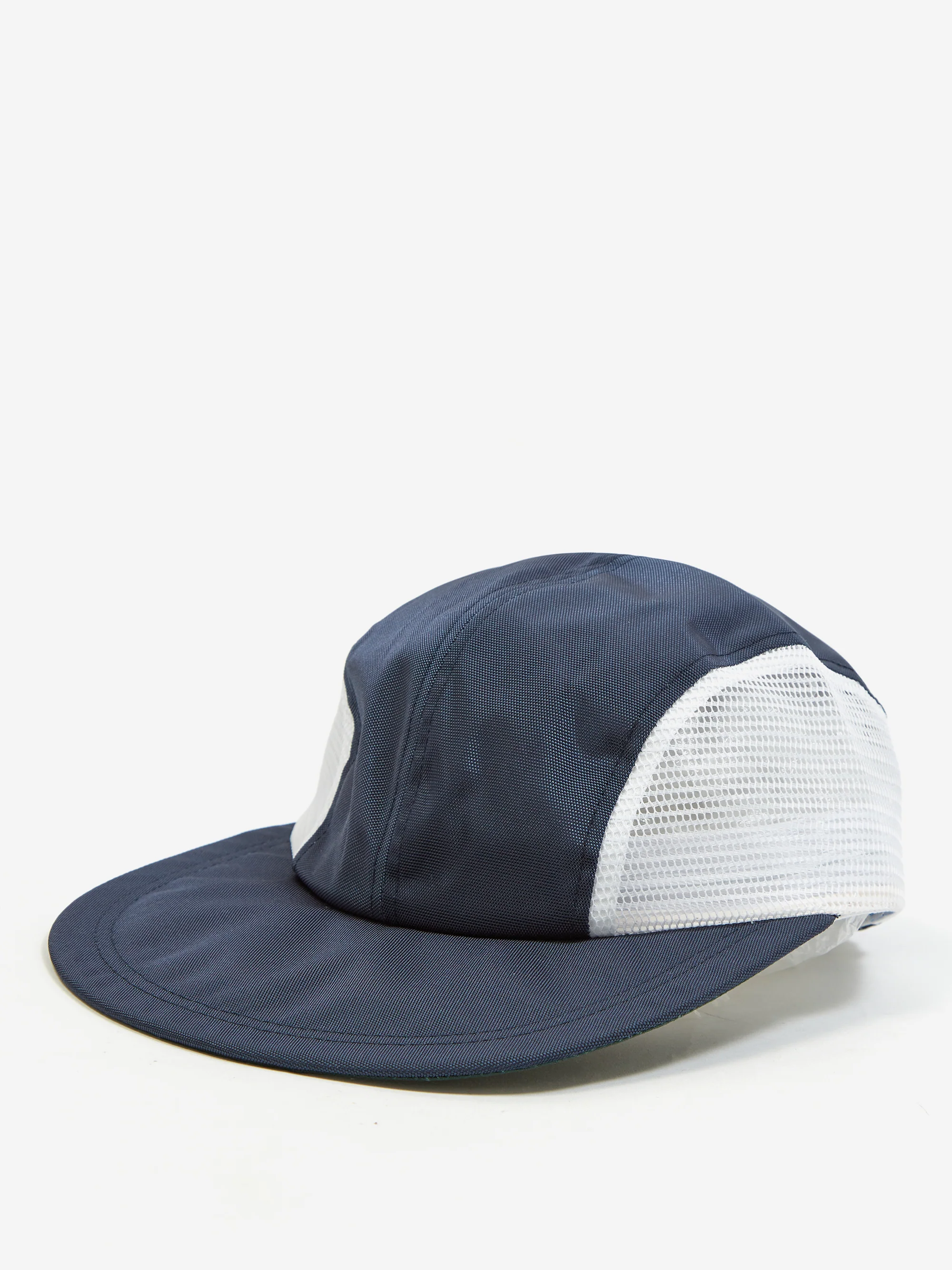Beams Plus 4 Panel Side Mesh Long Bill Cap - Navy
