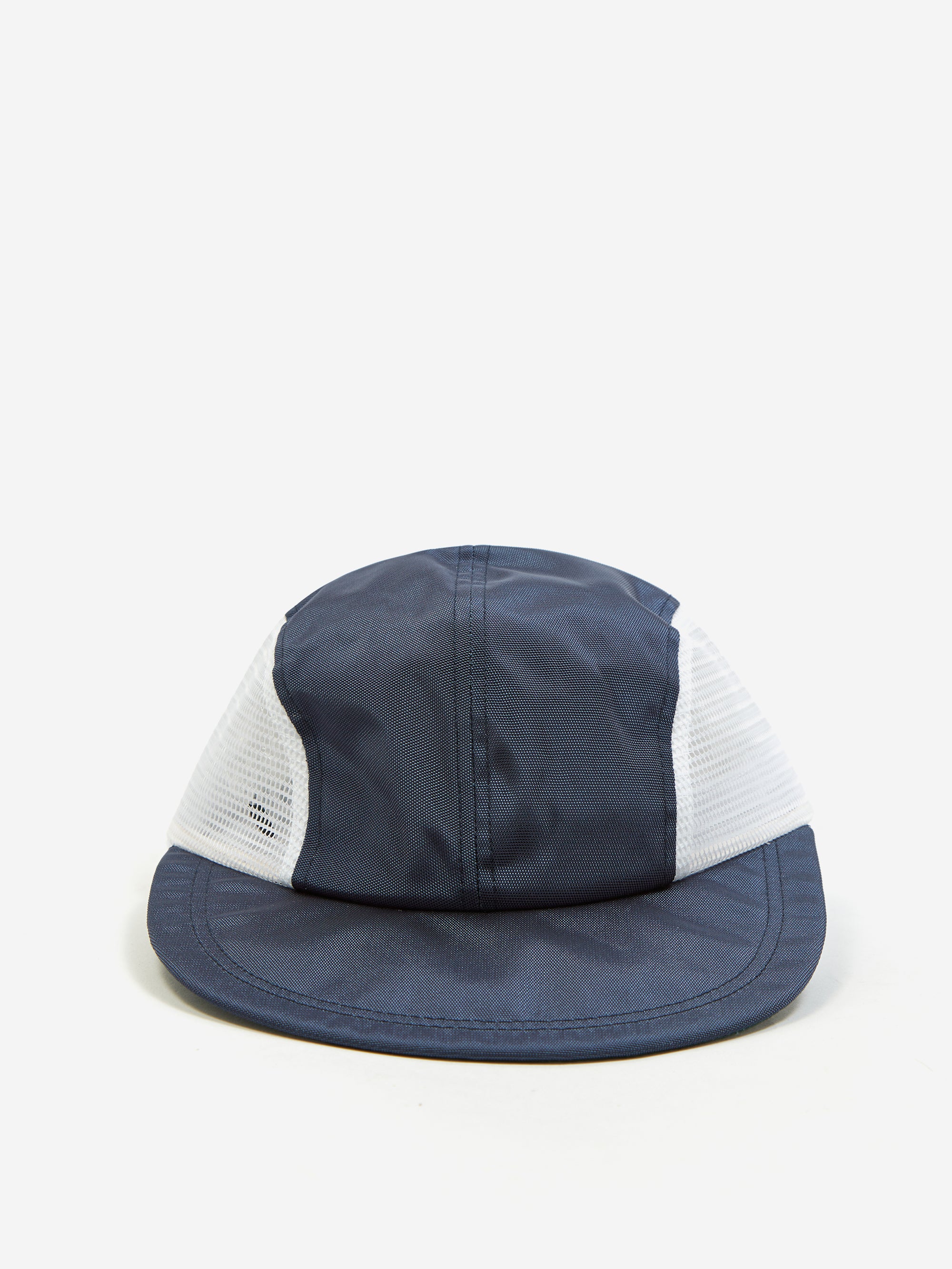 Beams Plus 4 Panel Side Mesh Long Bill Cap - Navy - Image 2