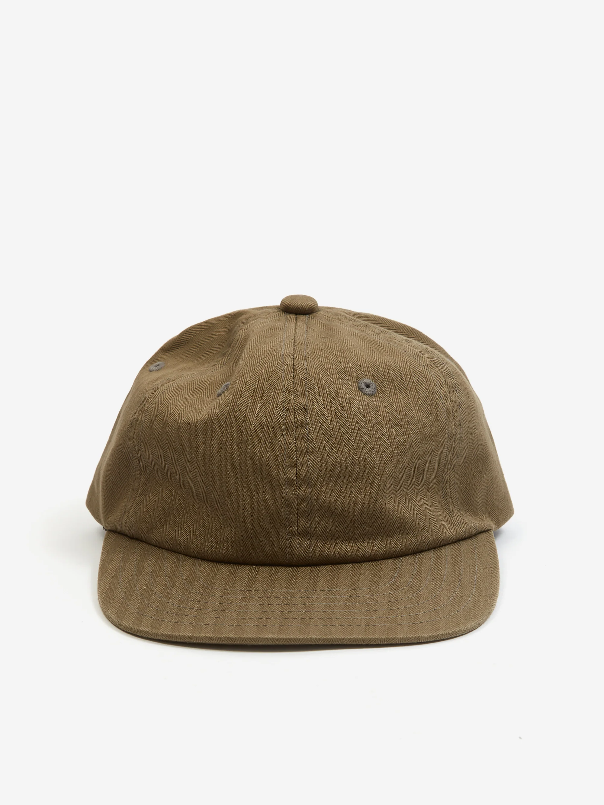 Beams Plus 6Panel Herringbone Cap - Olive - Image 2