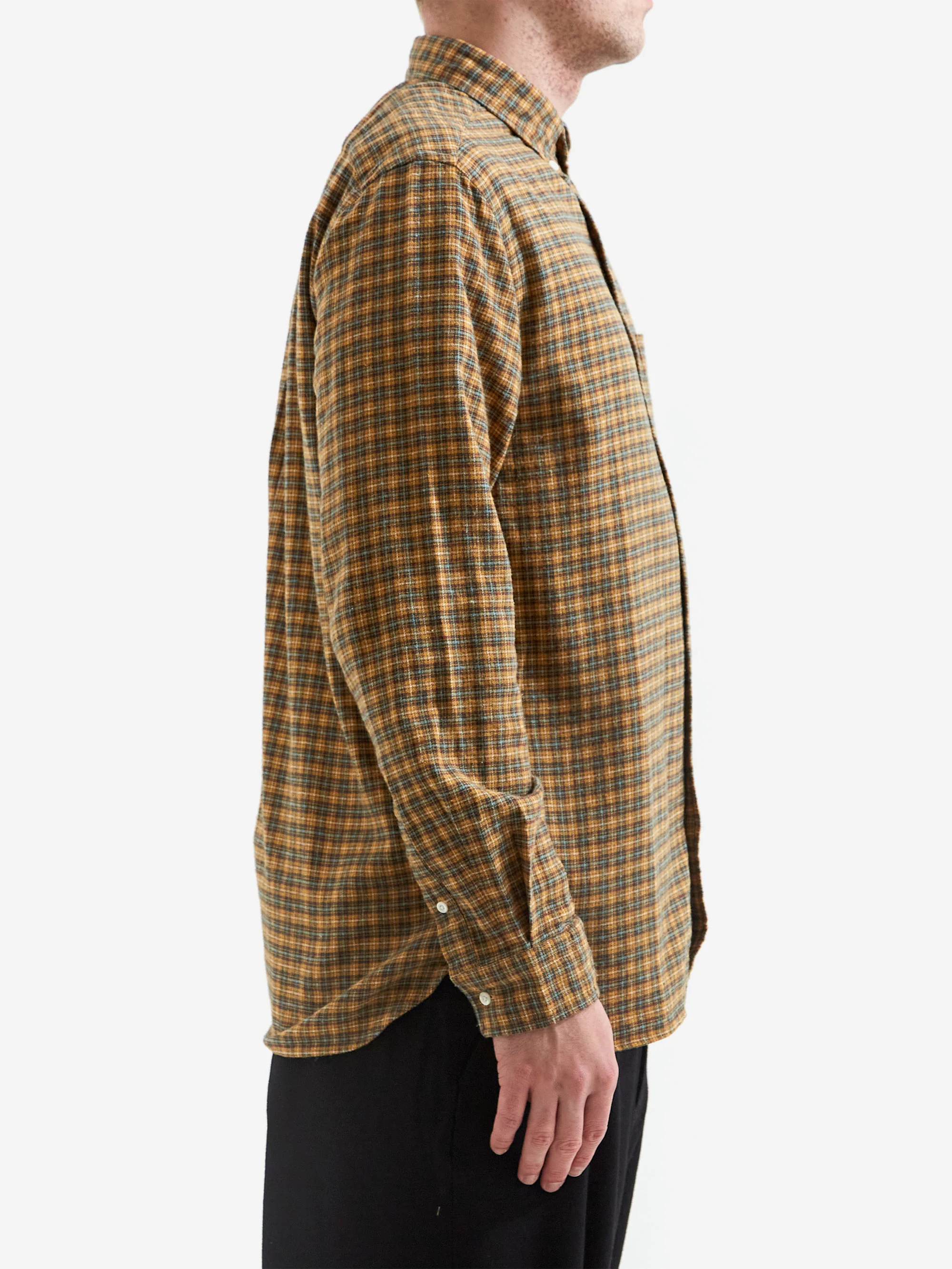 Beams Plus B.D. Mini Plaid Flannel - Yellow - Image 5